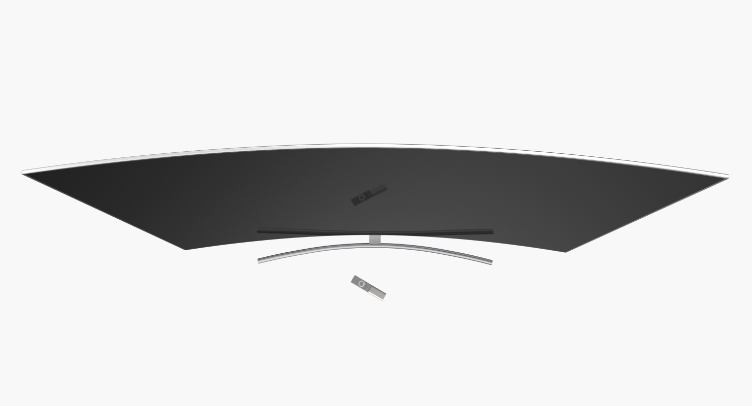 3D Curved Smart QLED TV 65 inch with Remote Control model