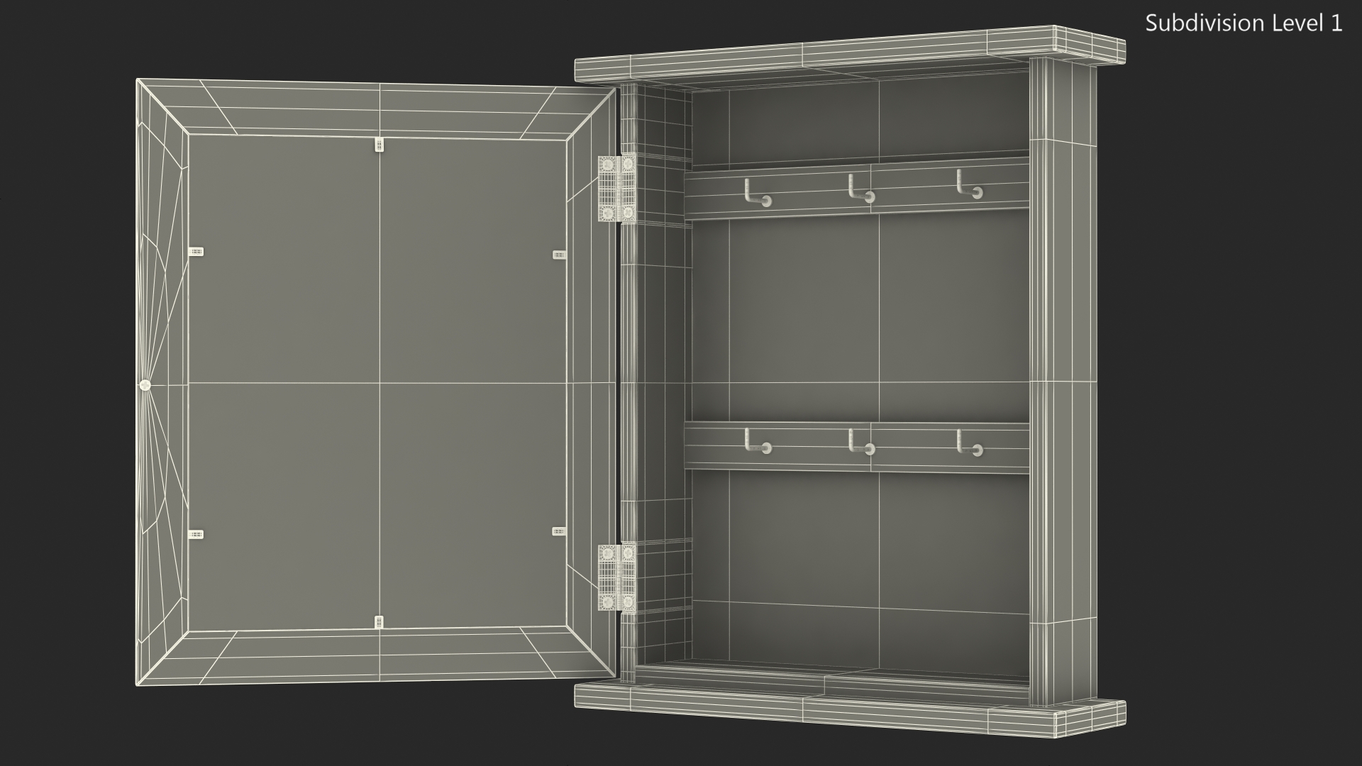 Key Holder Box Open 3D model