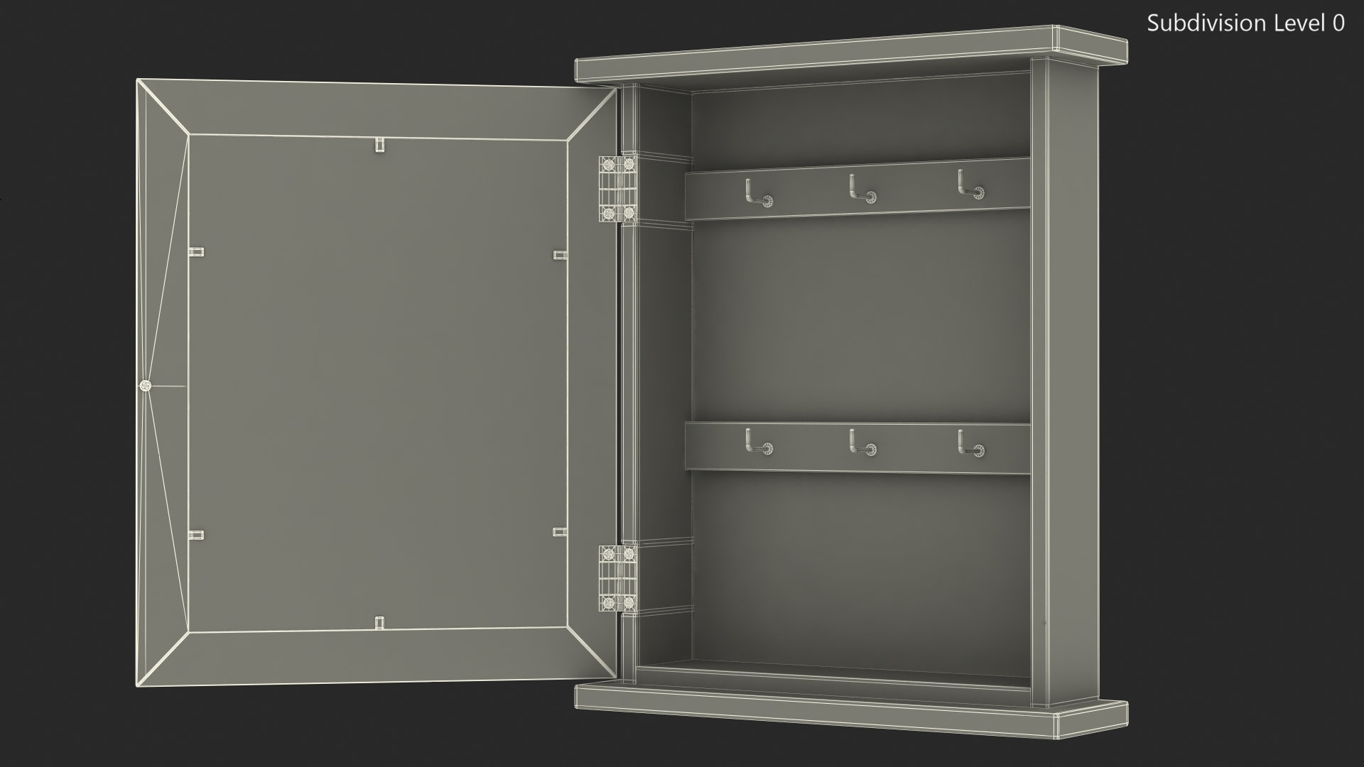 Key Holder Box Open 3D model
