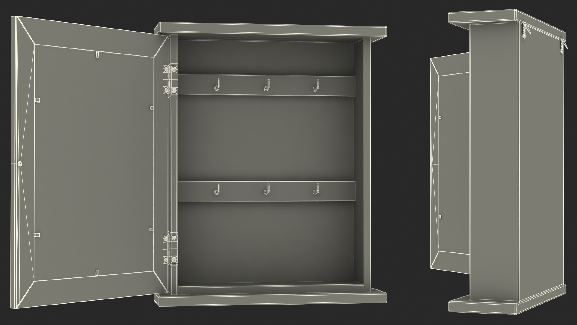 Key Holder Box Open 3D model