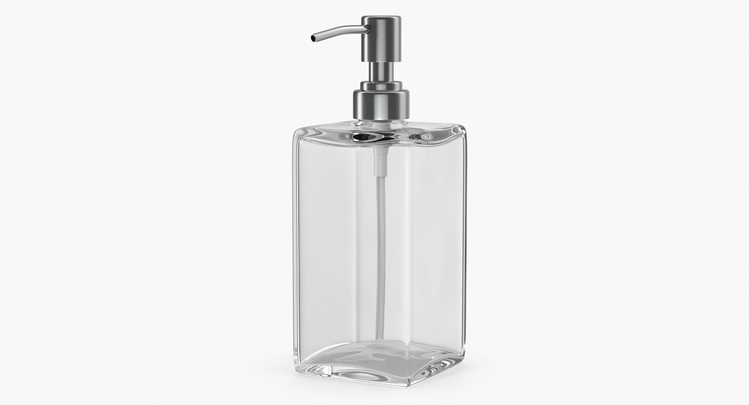 3D Empty Dispenser with Stainless Metal Pump