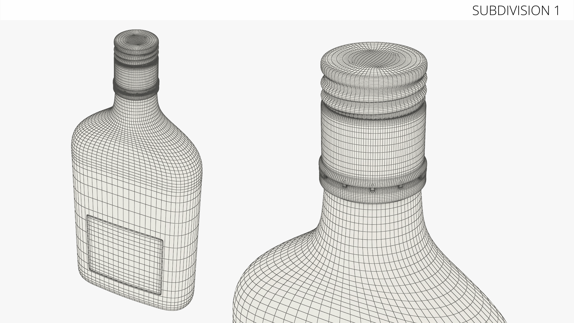 Alcohol Vodka Bottle Flat Shape 350ml, view 12