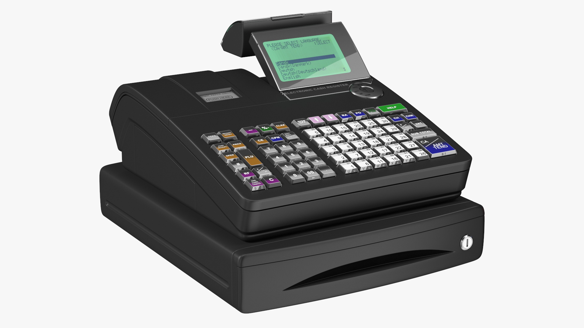 3D Supermarket Checkout Red with Products model