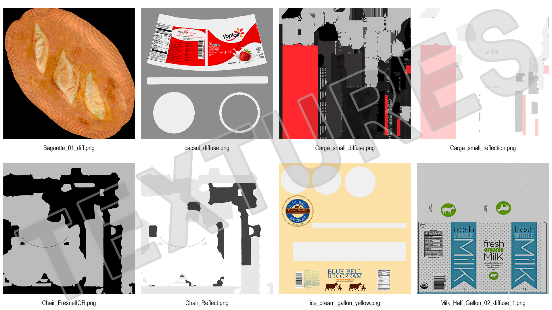 3D Supermarket Checkout Red with Products model