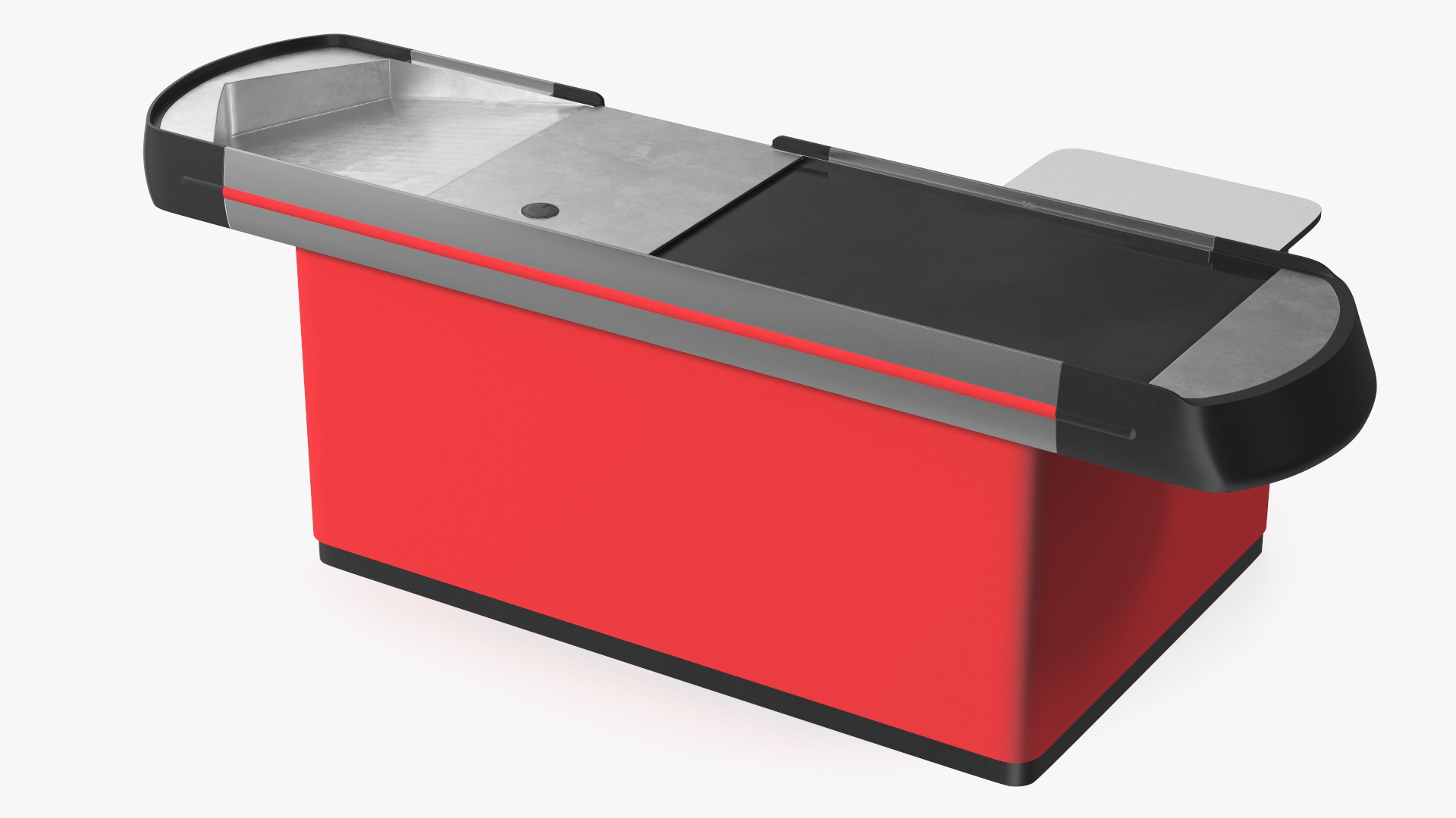 3D Supermarket Checkout Red with Products model