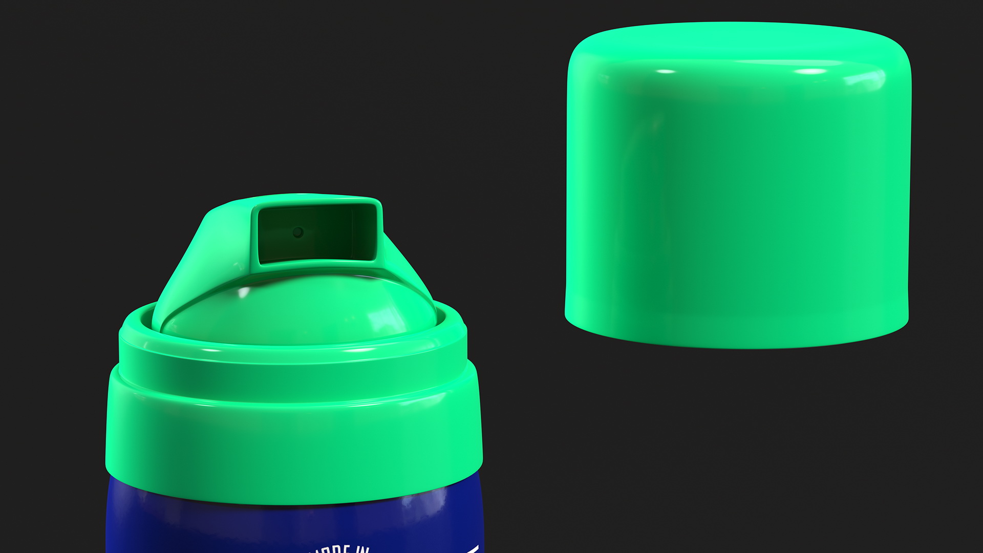 3D Barbasol Shave Cream Travel Can Aloe