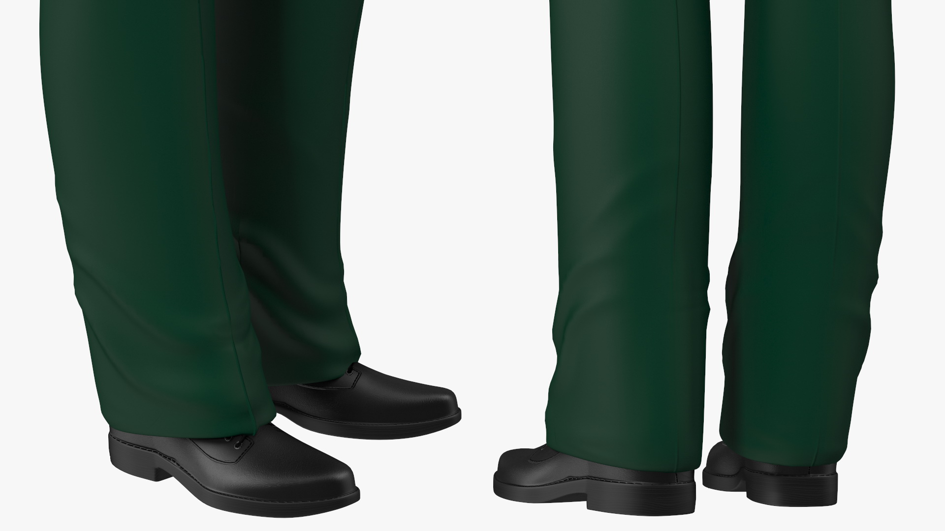 Black Teenager Light Skin School Uniform Standing Pose 3D model
