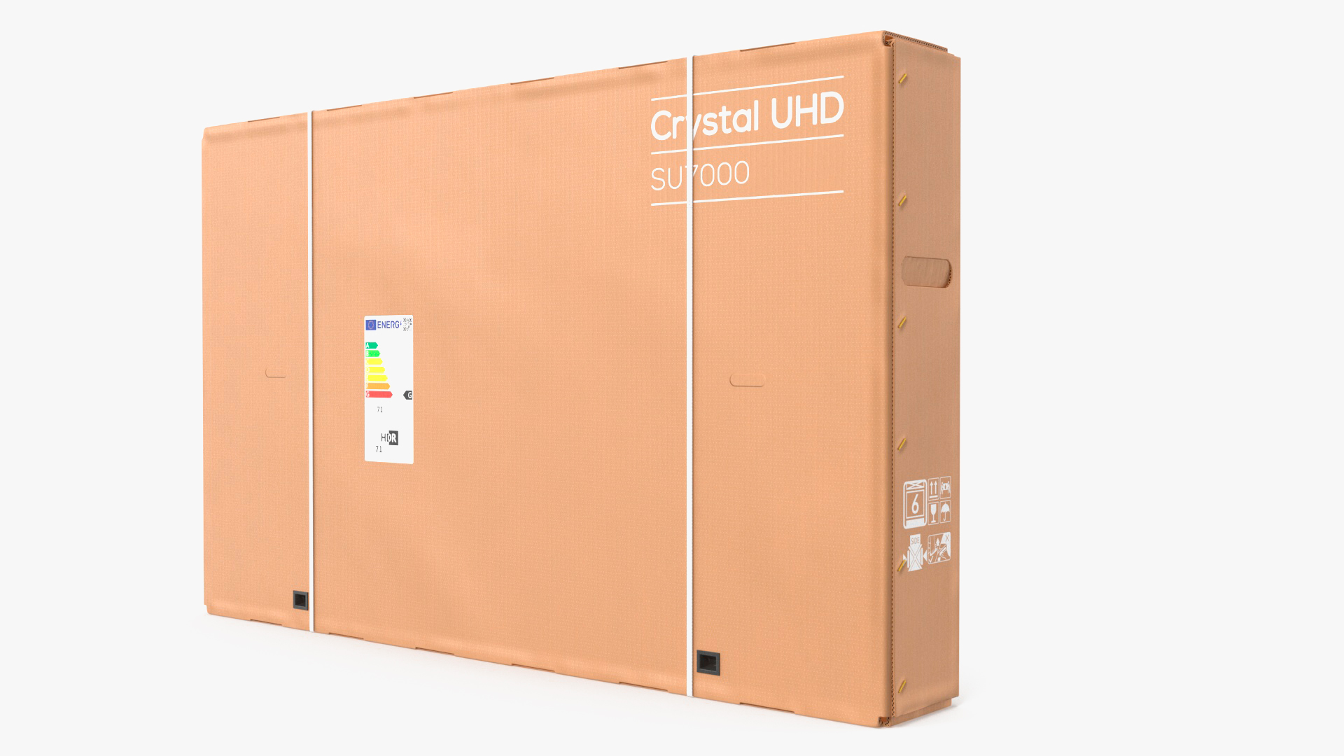 Cardboard Packaging Box 55 Inch TV 3D model