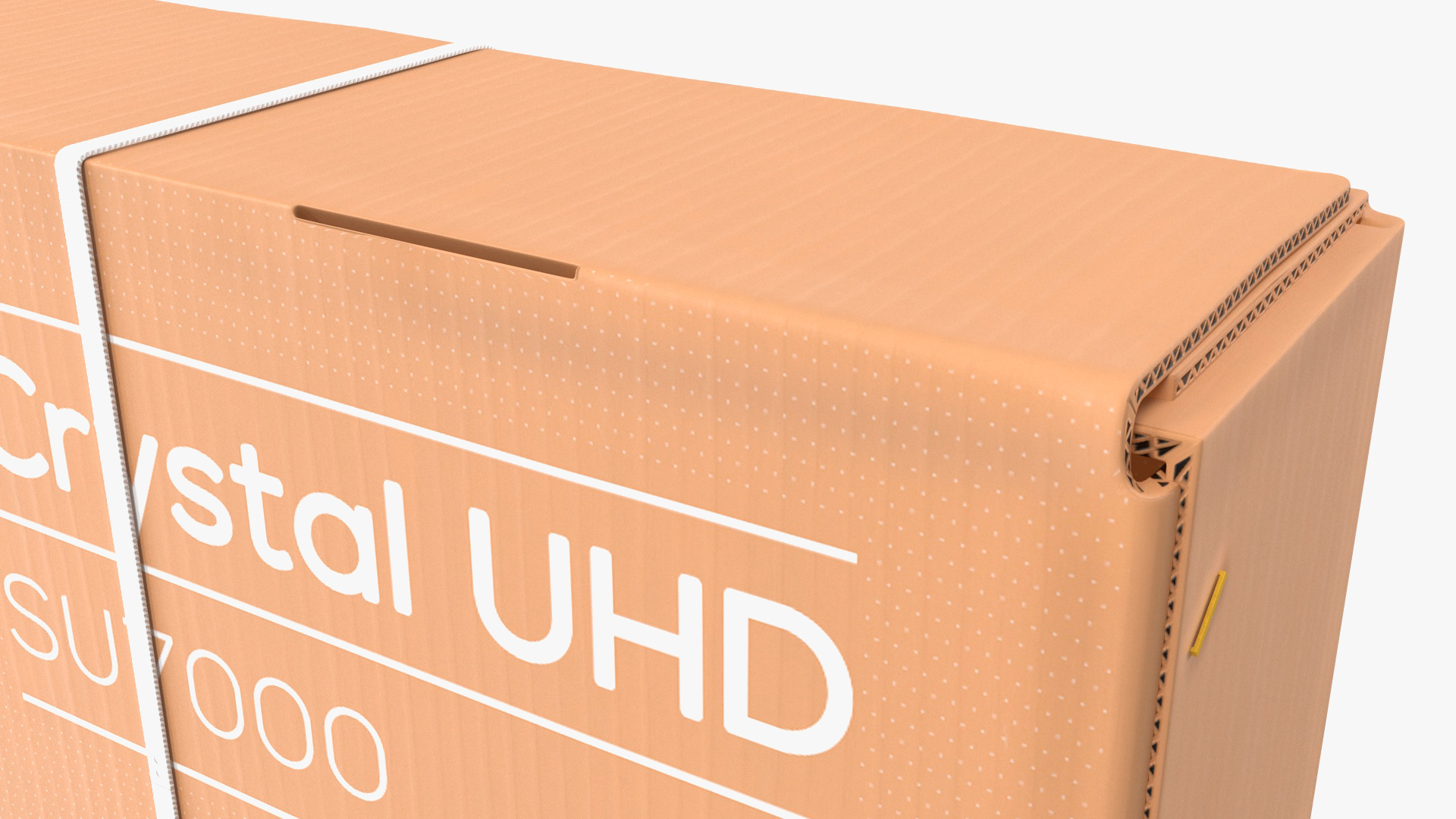 Cardboard Packaging Box 55 Inch TV 3D model