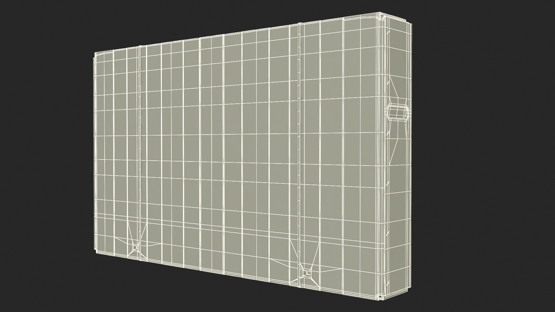 Cardboard Packaging Box 55 Inch TV 3D model