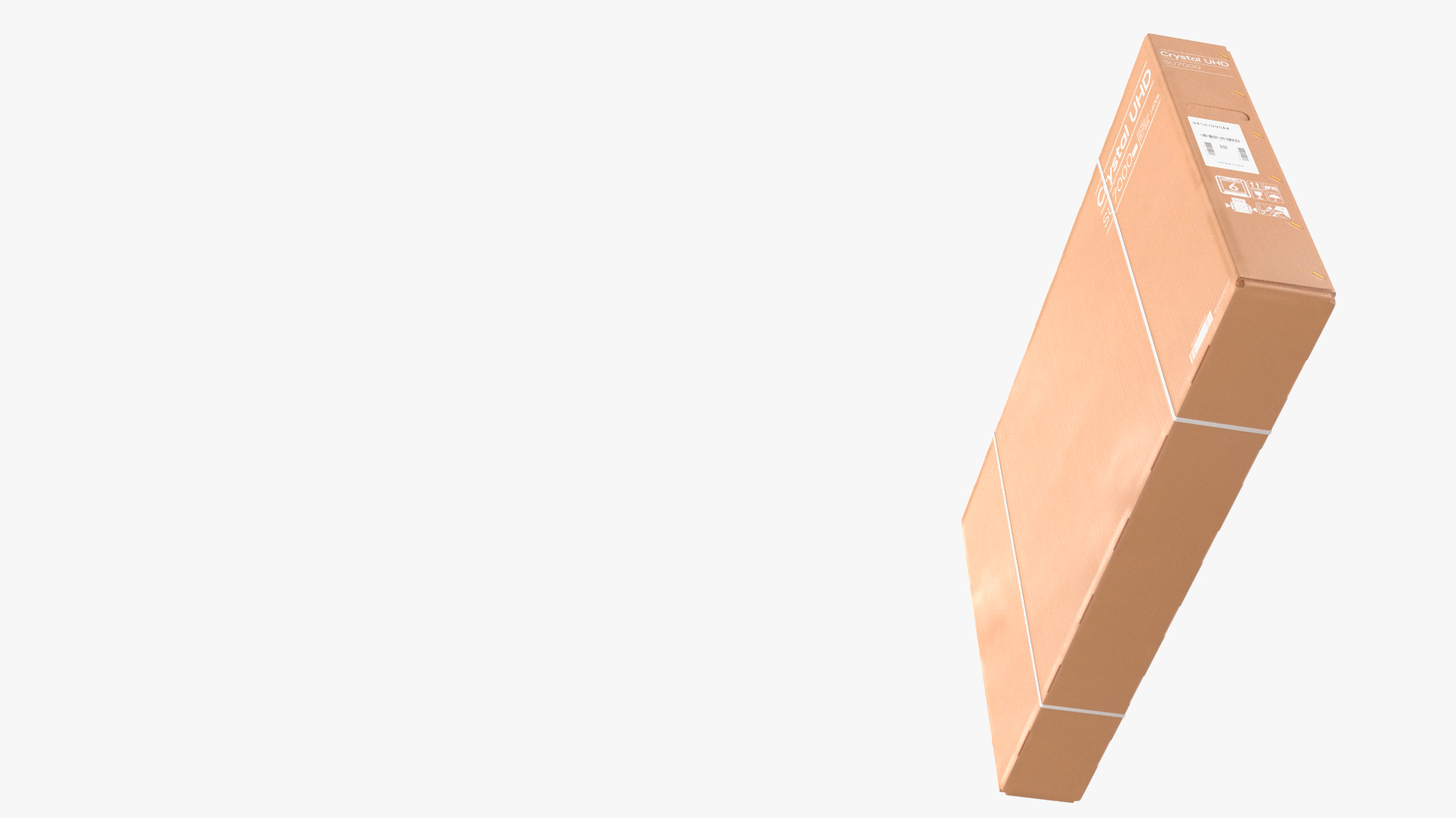 Cardboard Packaging Box 55 Inch TV 3D model