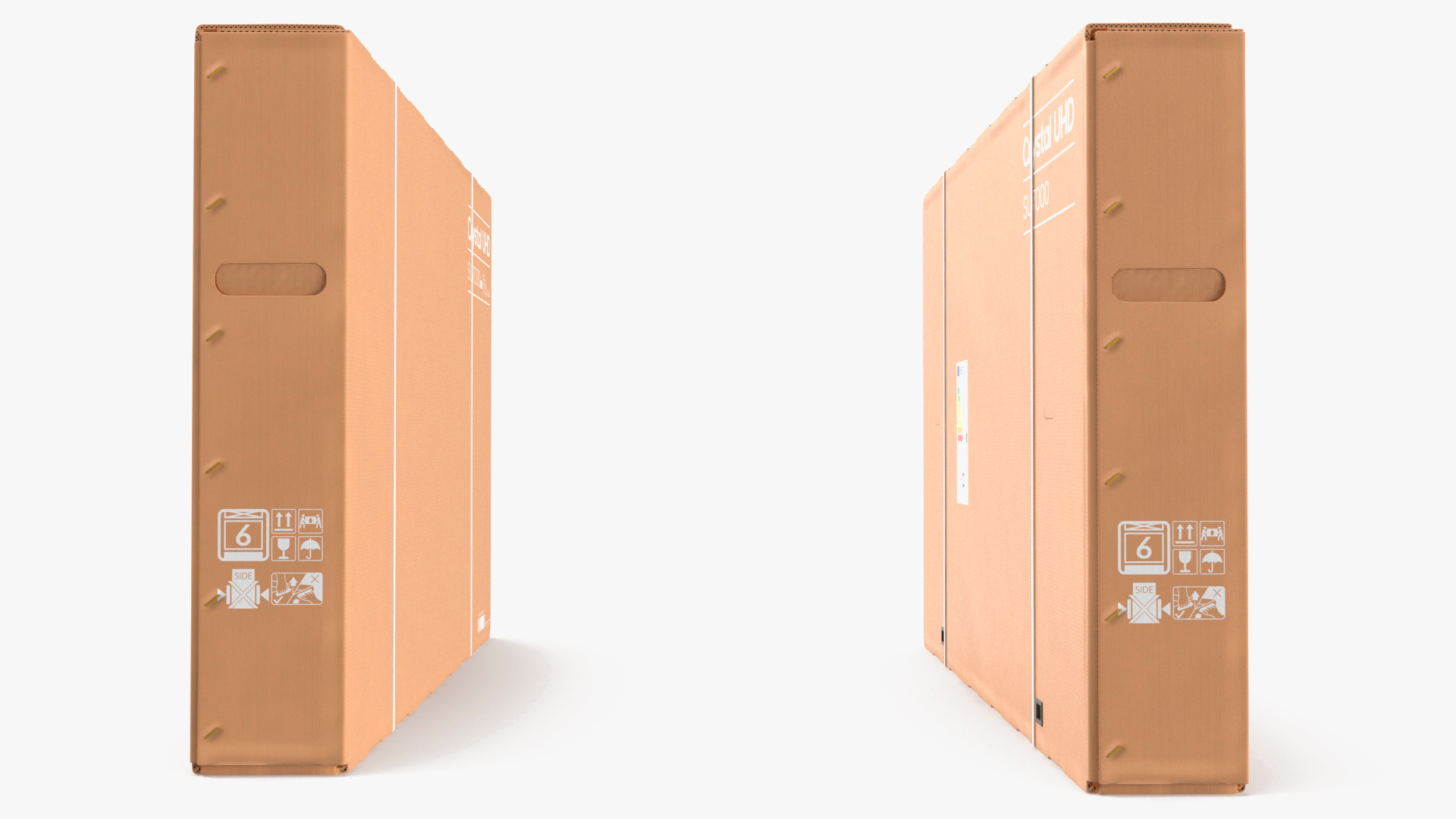 Cardboard Packaging Box 55 Inch TV 3D model