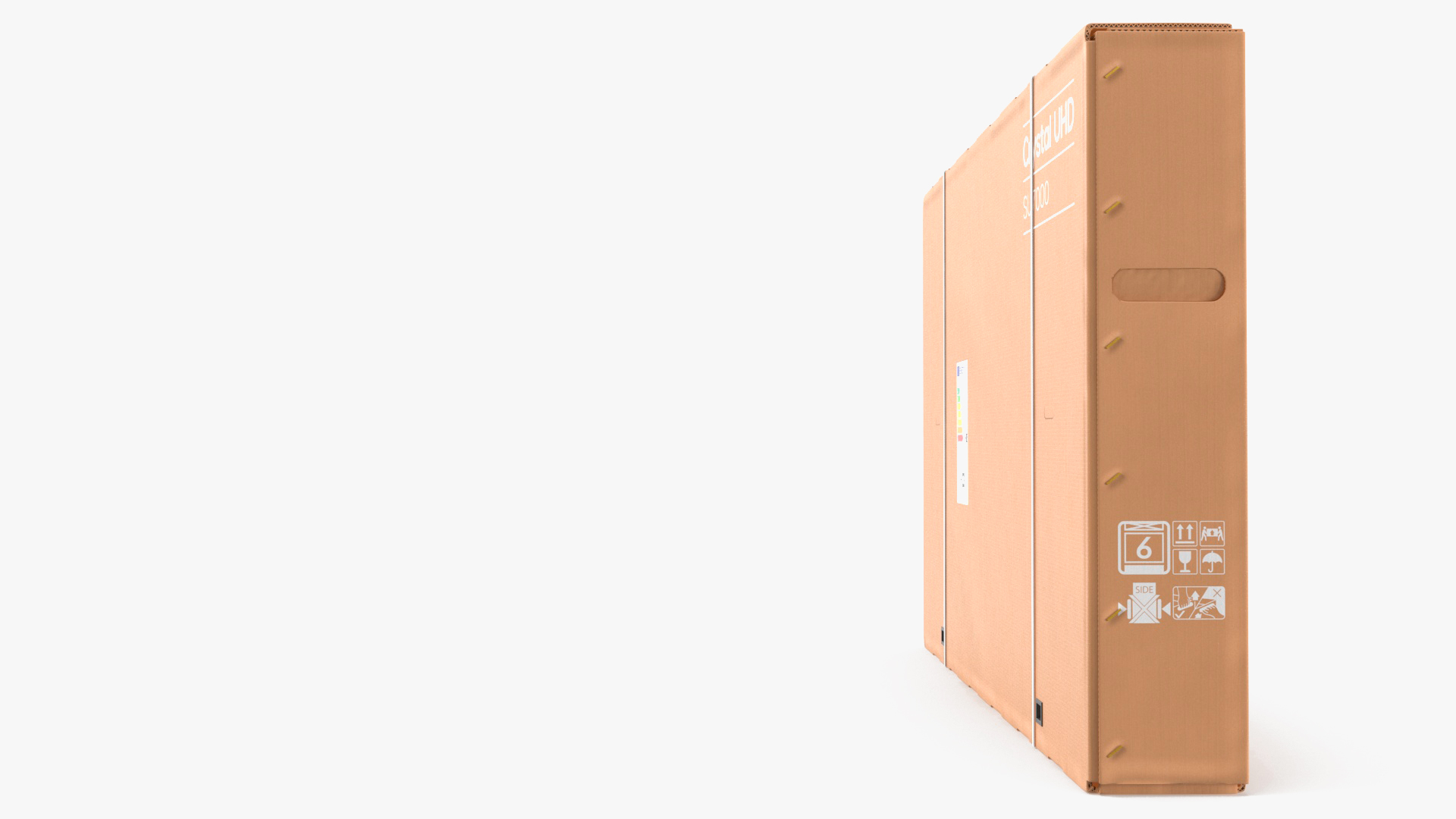 Cardboard Packaging Box 55 Inch TV 3D model