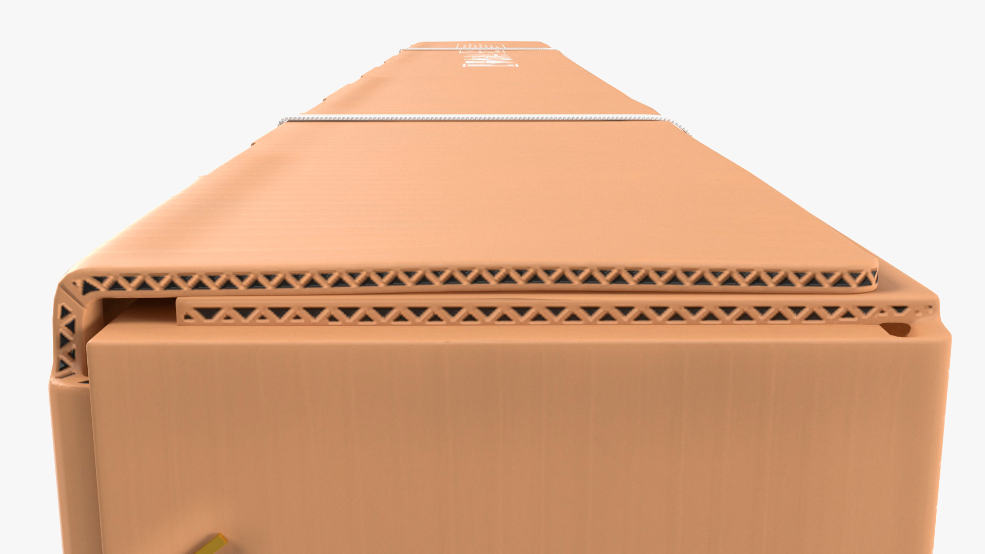 Cardboard Packaging Box 55 Inch TV 3D model