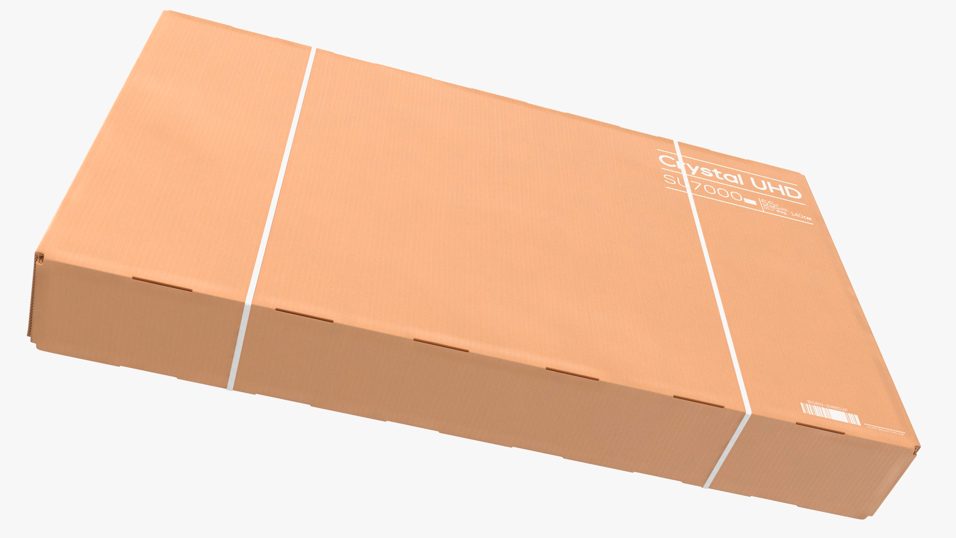 Cardboard Packaging Box 55 Inch TV 3D model
