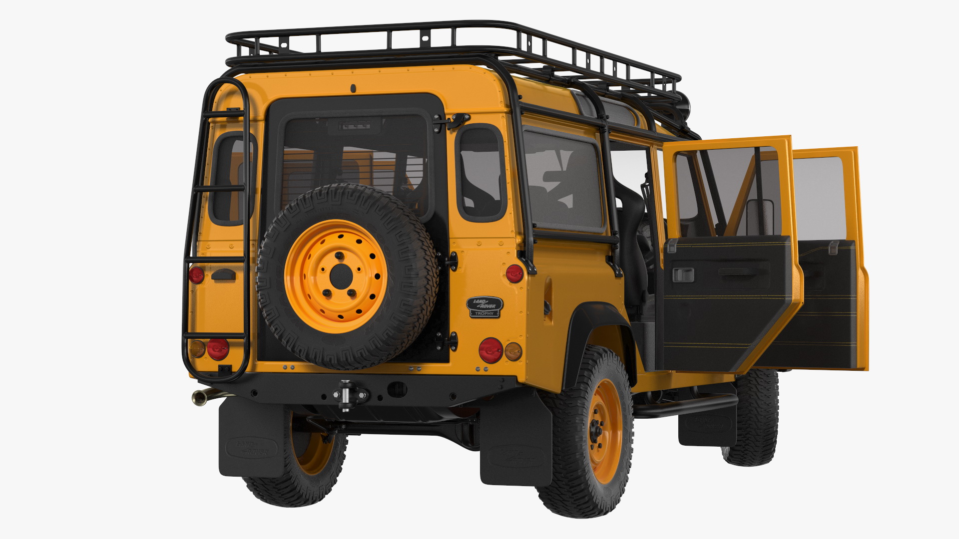 3D Land Rover Defender Works V8 Trophy Clean Rigged model