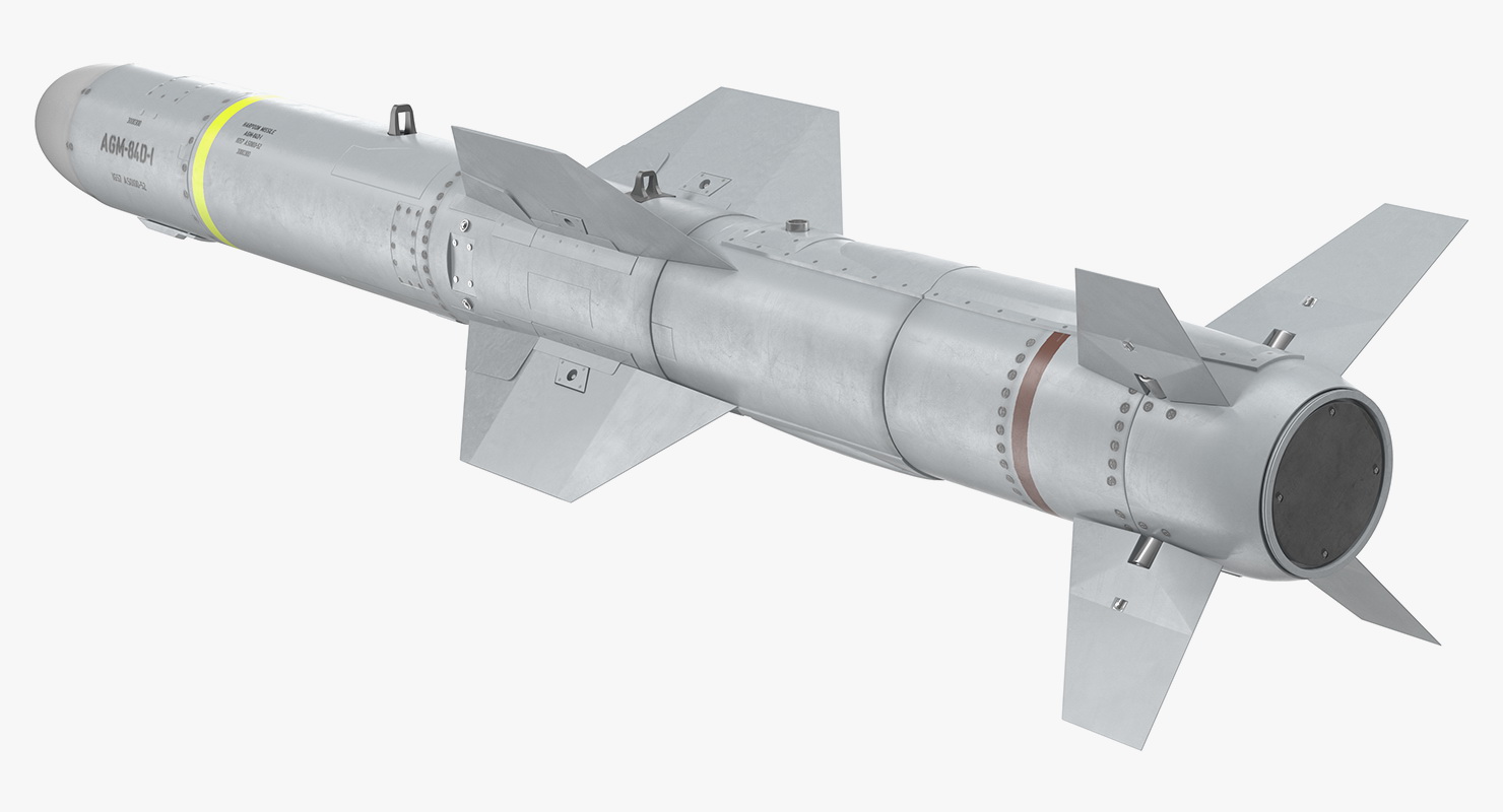 AGM 84 Harpoon Missile 3D