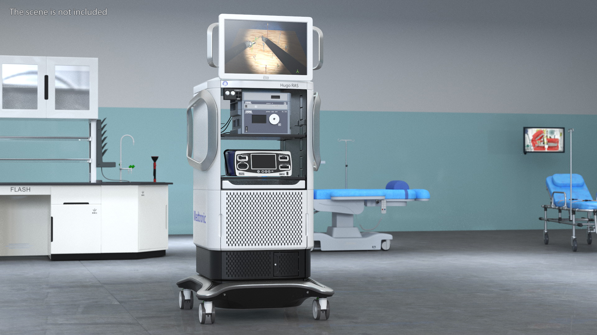 3D model Monitor Medtronic Soft-Tissue Surgical Robot Robot