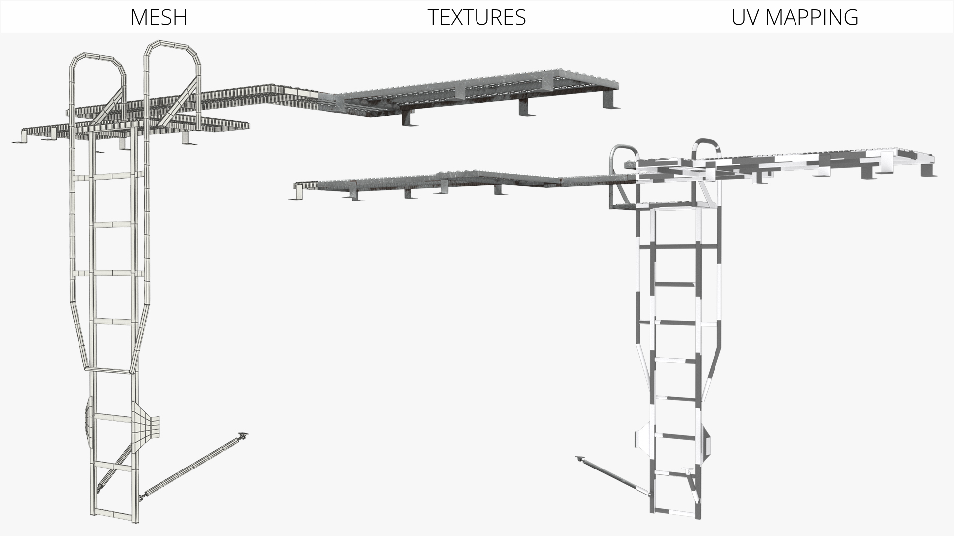Modular Catwalk with Ladder Silver, view 10