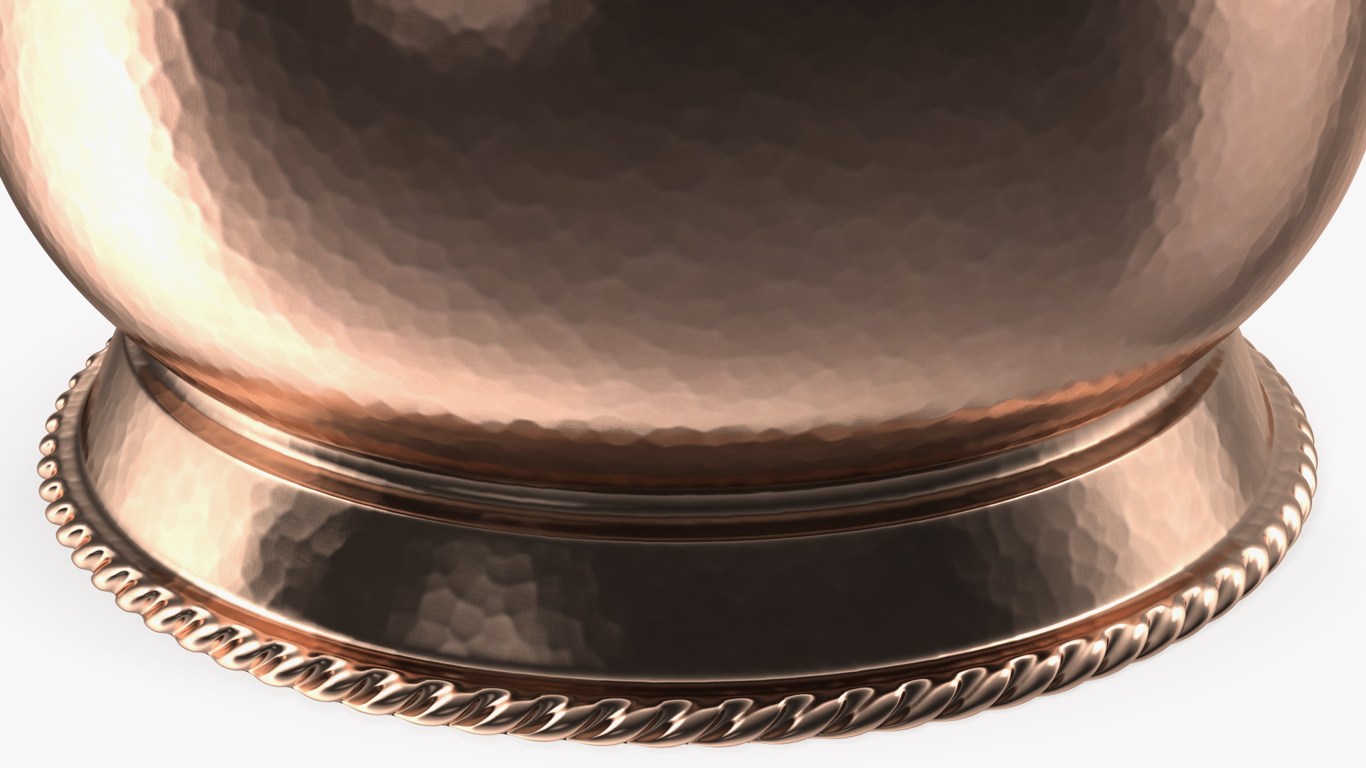 3D model Vintage Copper and Brass Jardiniere