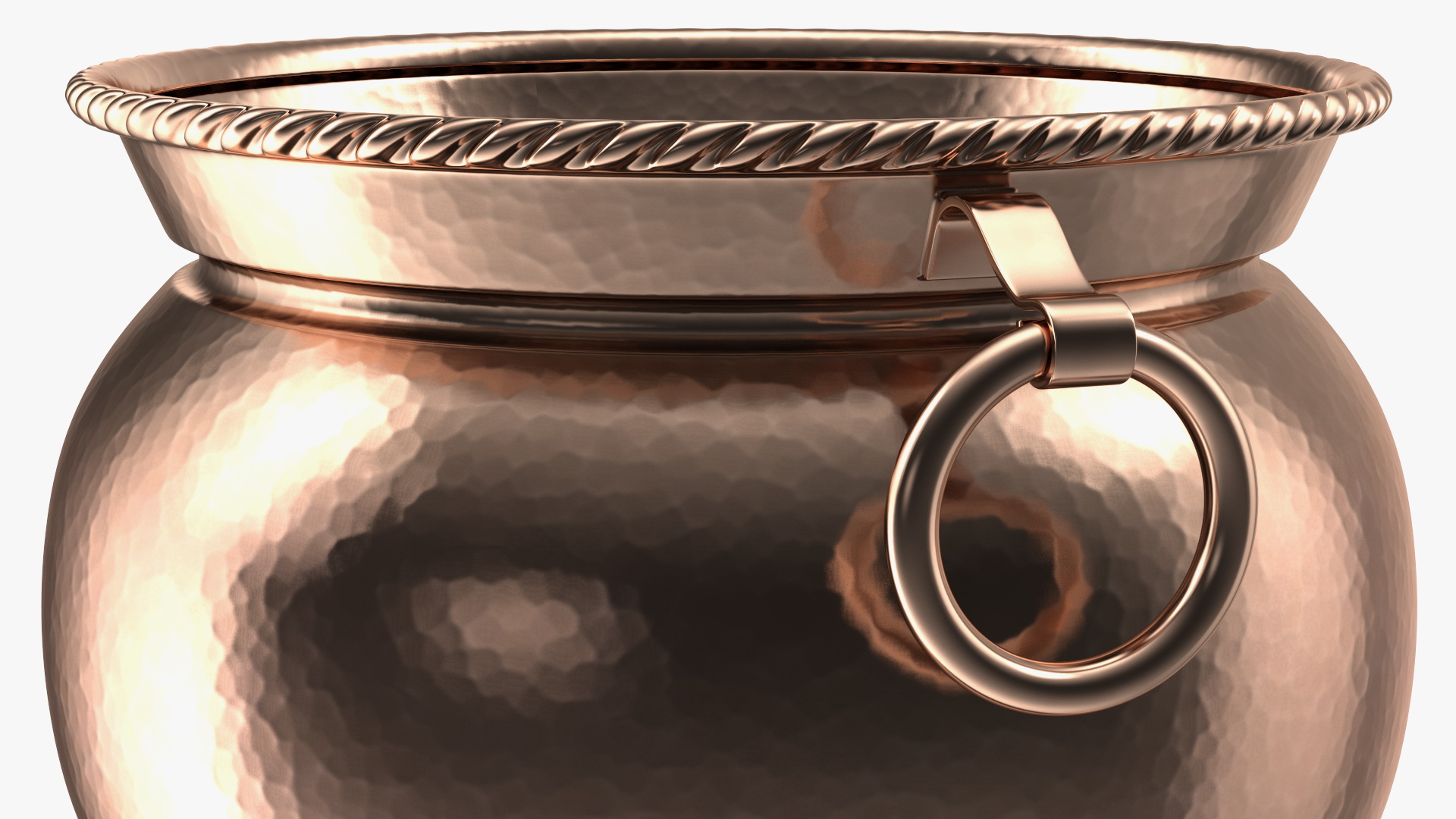 3D model Vintage Copper and Brass Jardiniere