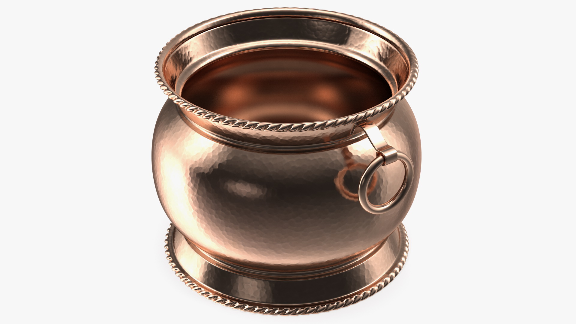 3D model Vintage Copper and Brass Jardiniere
