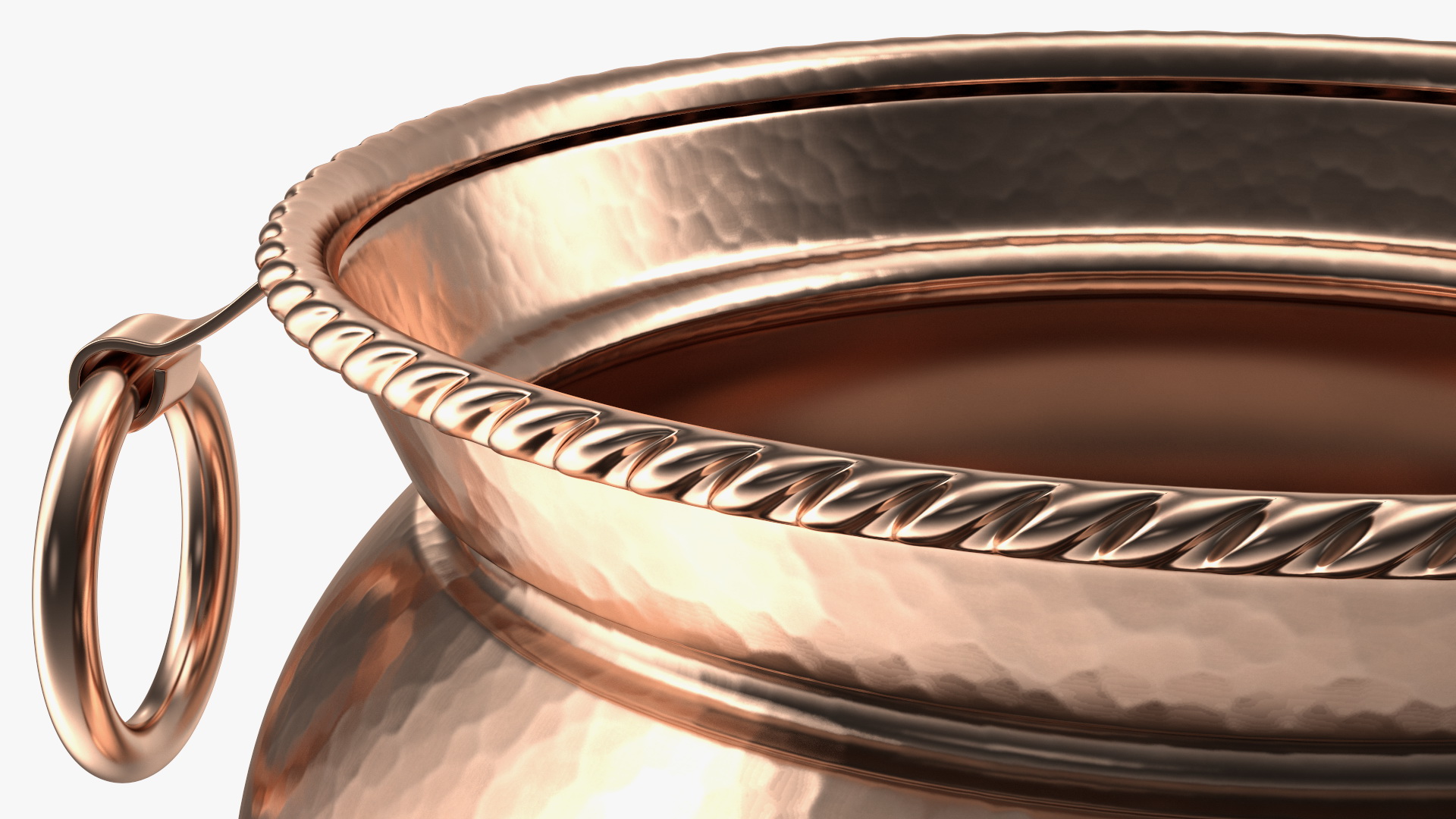 3D model Vintage Copper and Brass Jardiniere