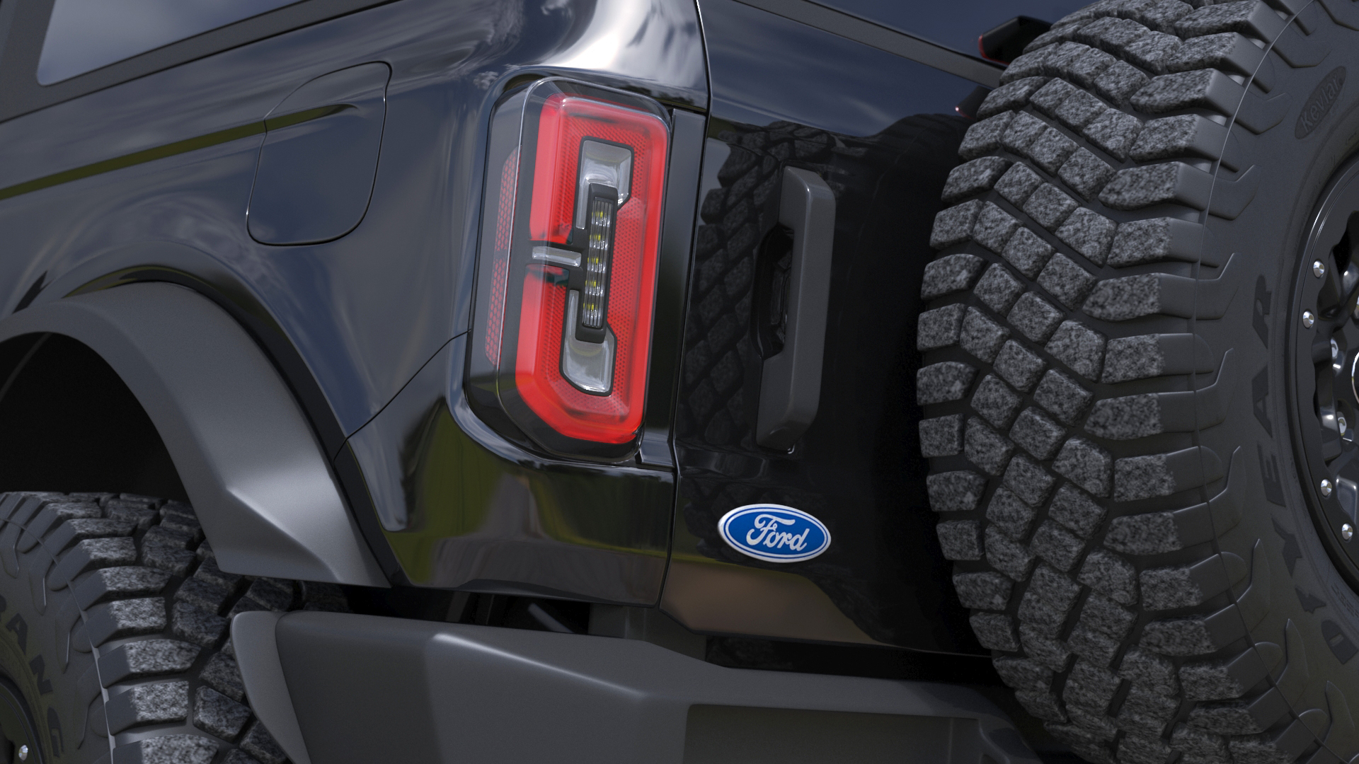Ford Bronco Two Door 4X4 Shadow Black 3D