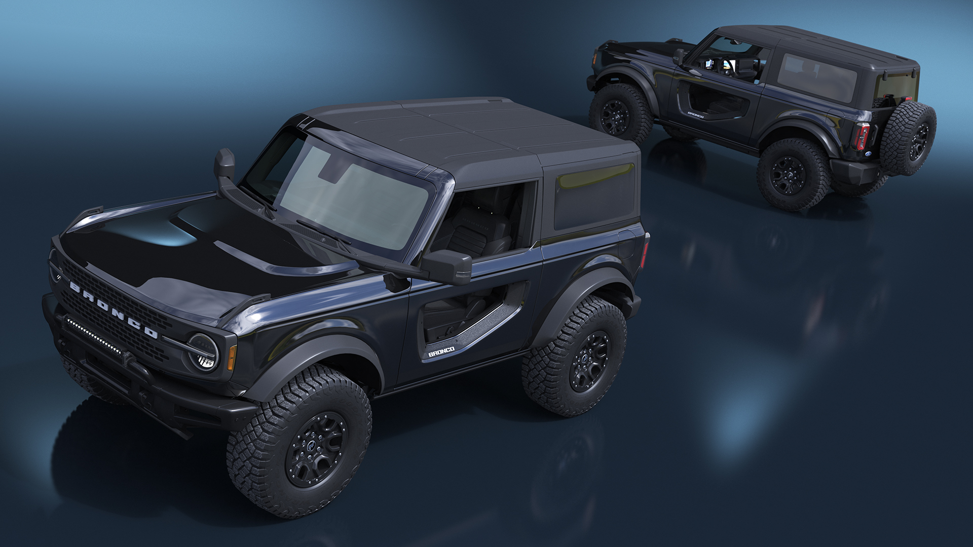 Ford Bronco Two Door 4X4 Shadow Black 3D