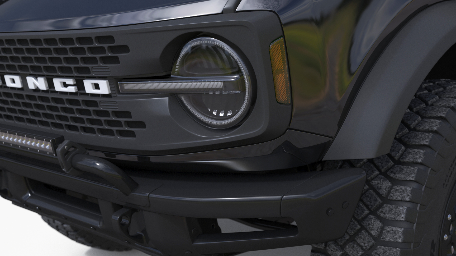 Ford Bronco Two Door 4X4 Shadow Black 3D