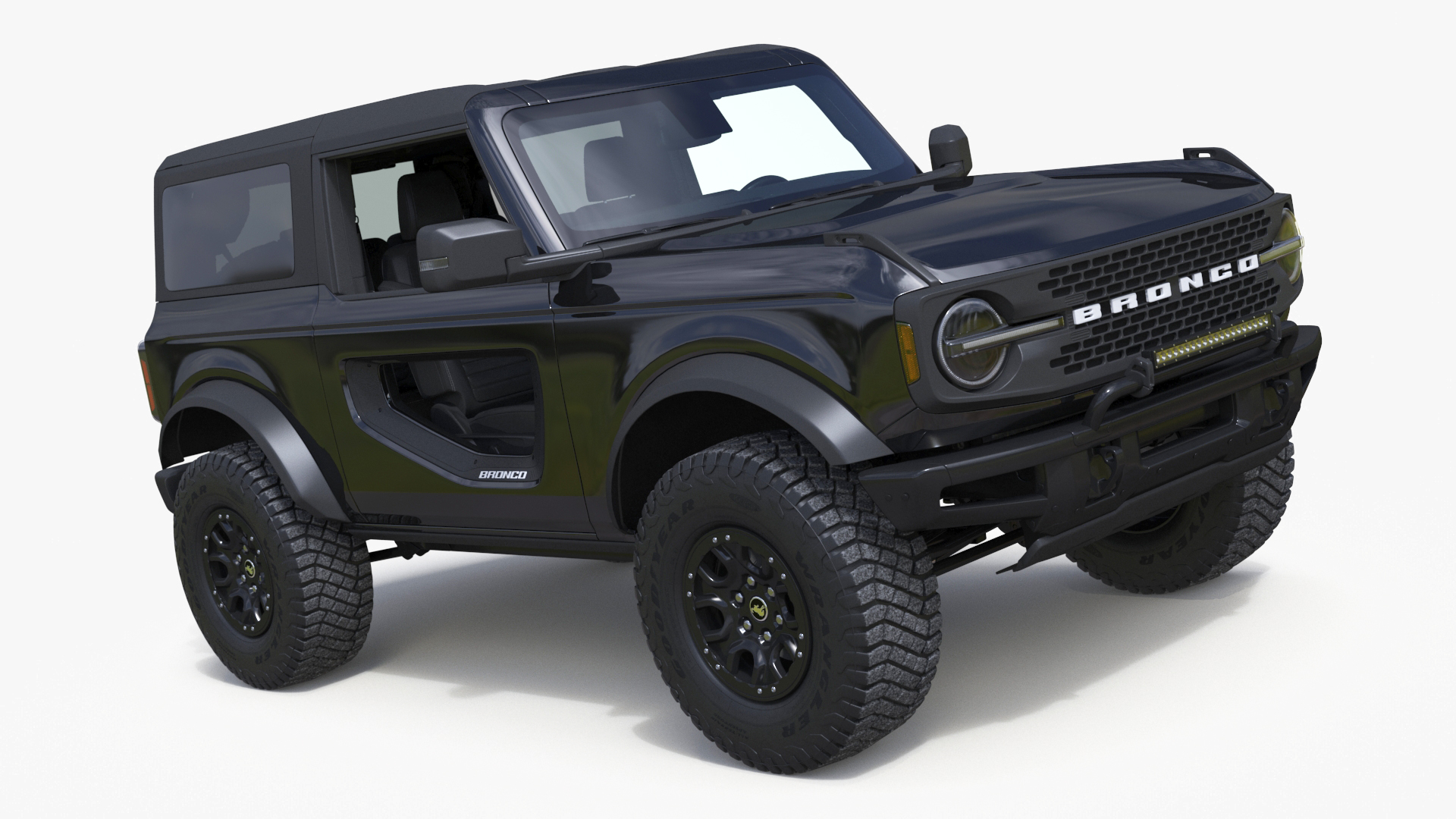 Ford Bronco Two Door 4X4 Shadow Black 3D