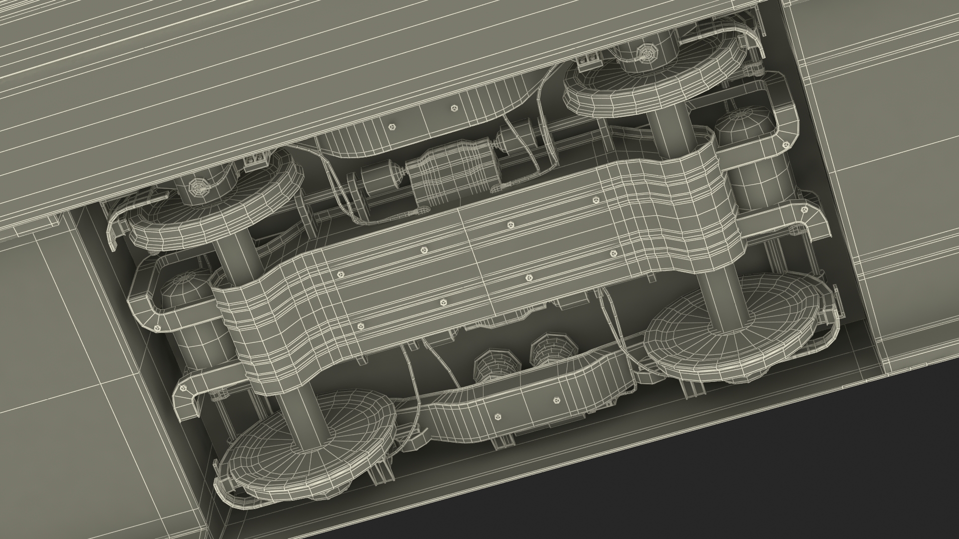 Futuristic Train Locomotive Silver 3D model