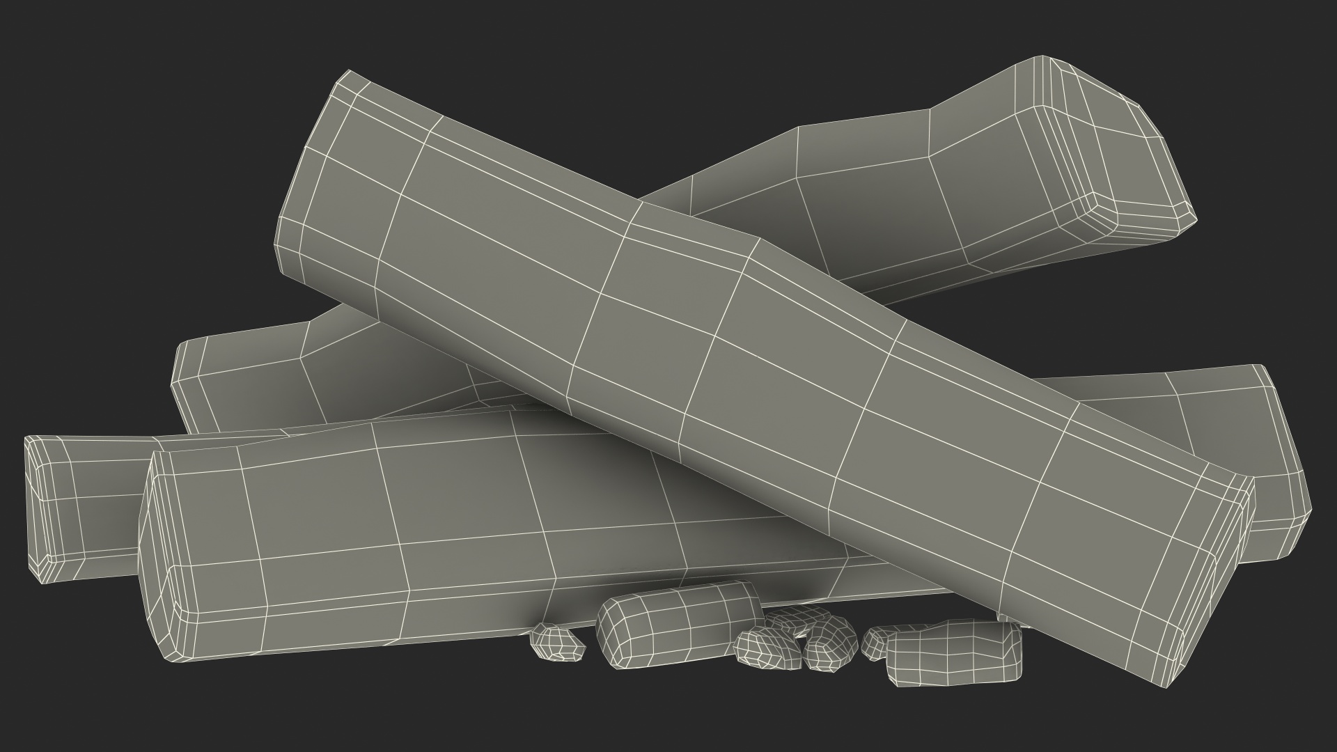 Firewood and Embers 3D model