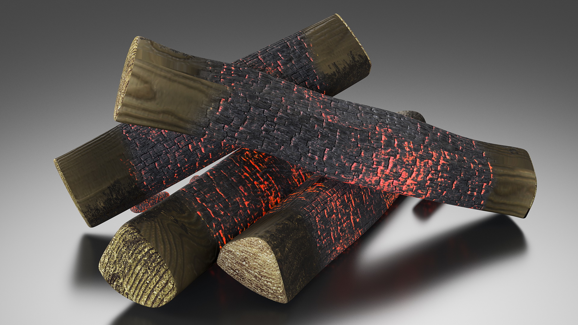 Firewood and Embers 3D model