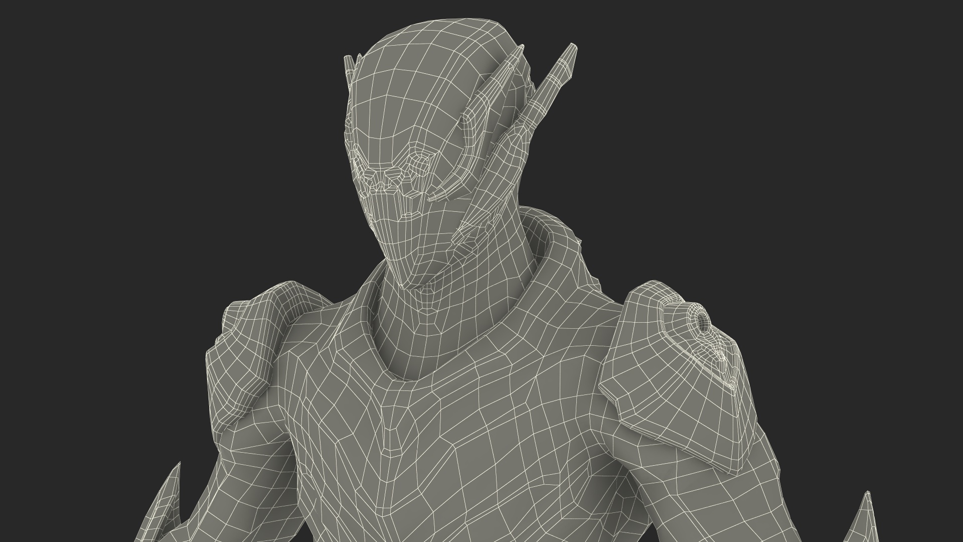 3D model Sci-Fi Combat Robot Character Rigged for Maya