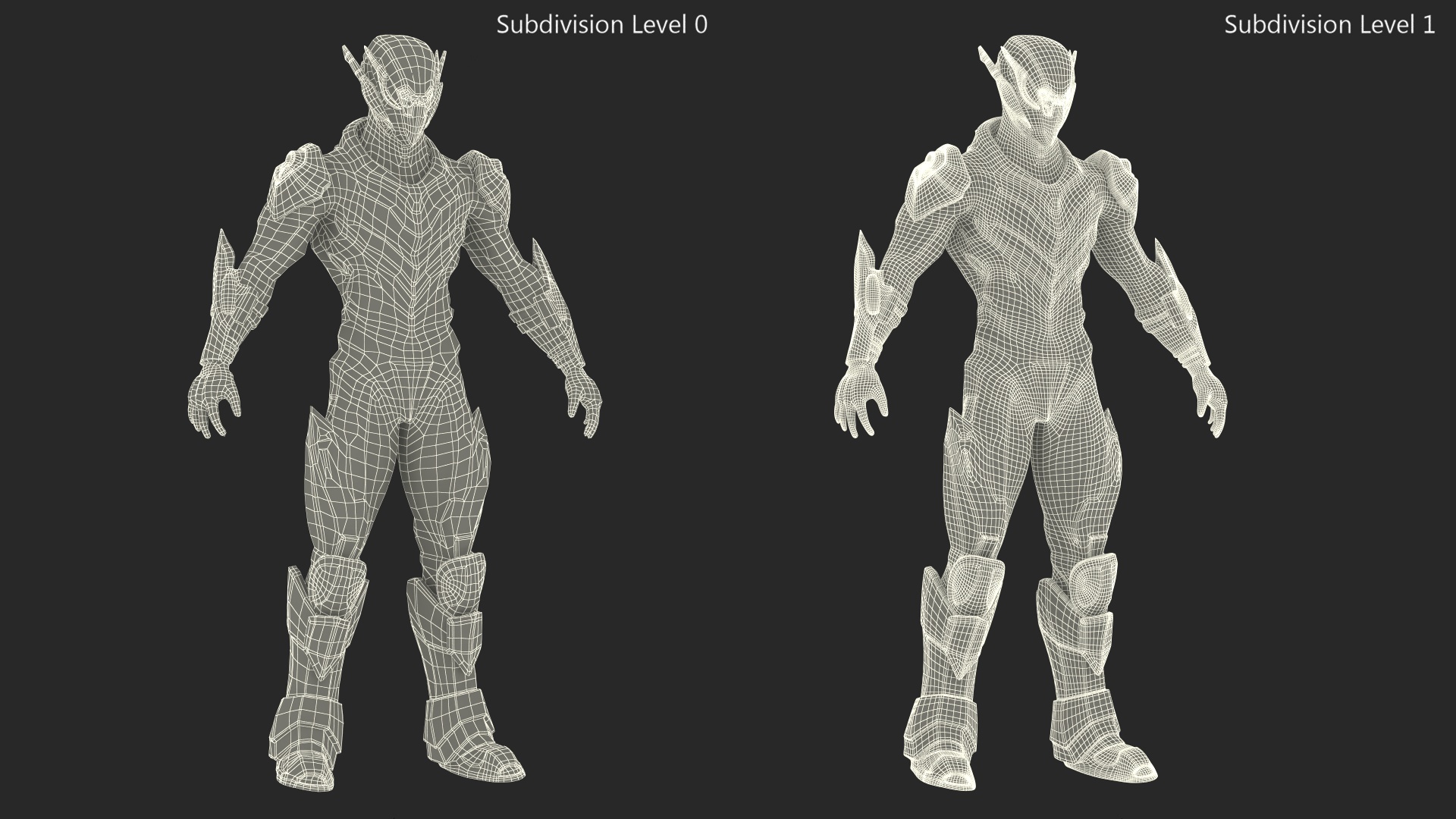 3D model Sci-Fi Combat Robot Character Rigged for Maya