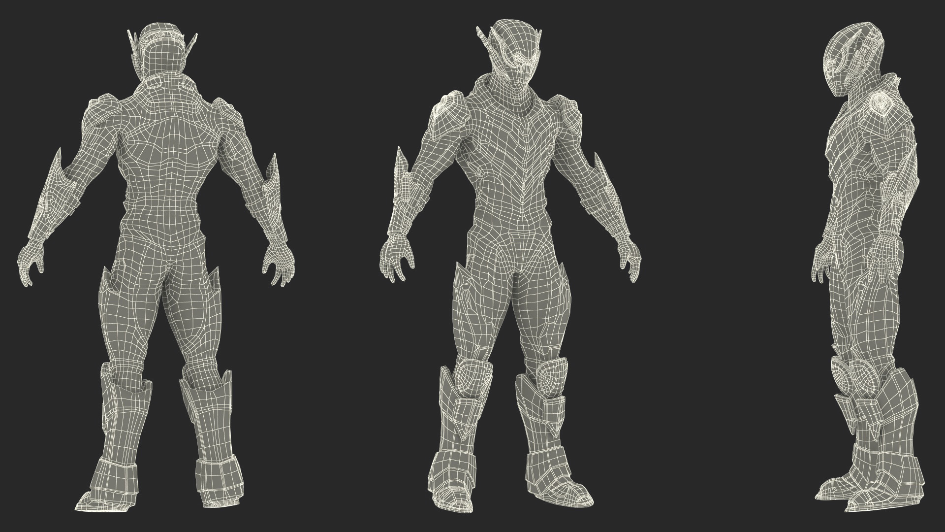 3D model Sci-Fi Combat Robot Character Rigged for Maya