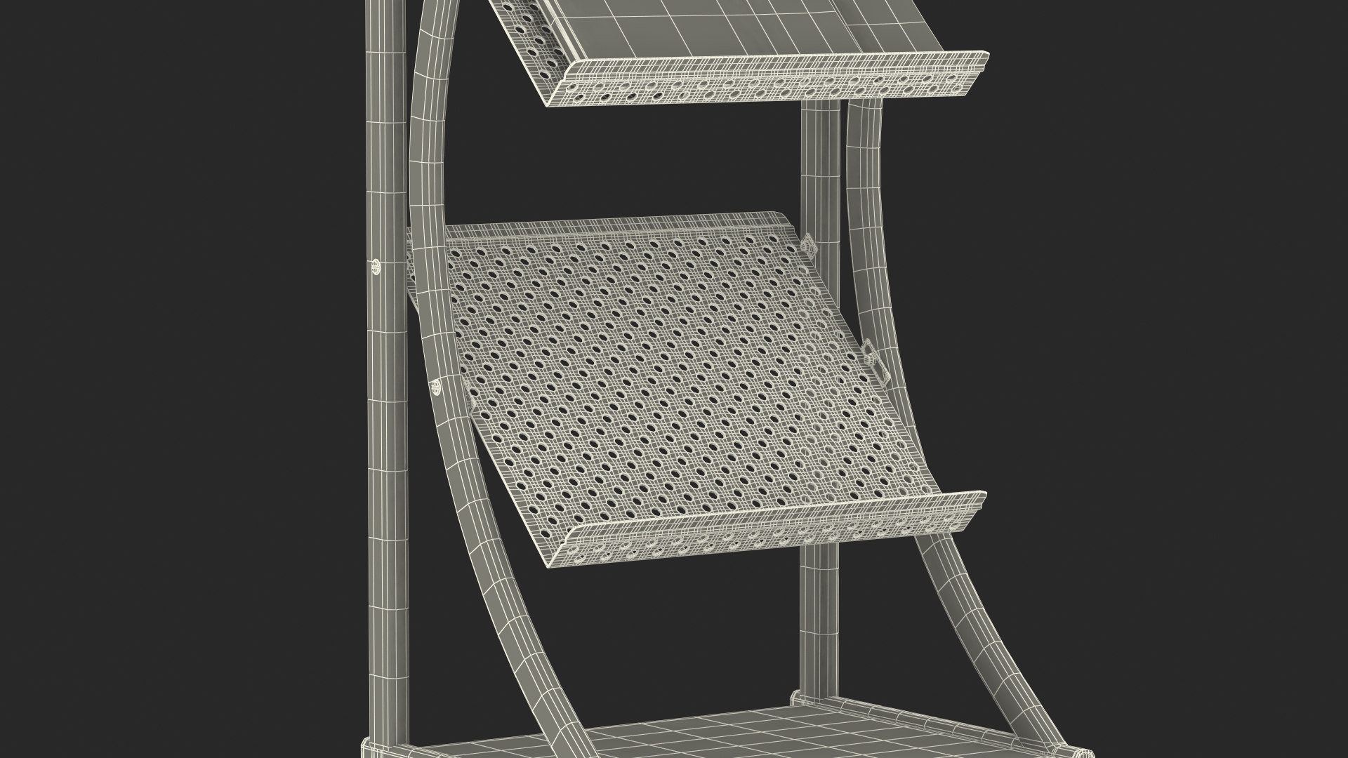 3D Magazine Display Stand Black with Magazines model