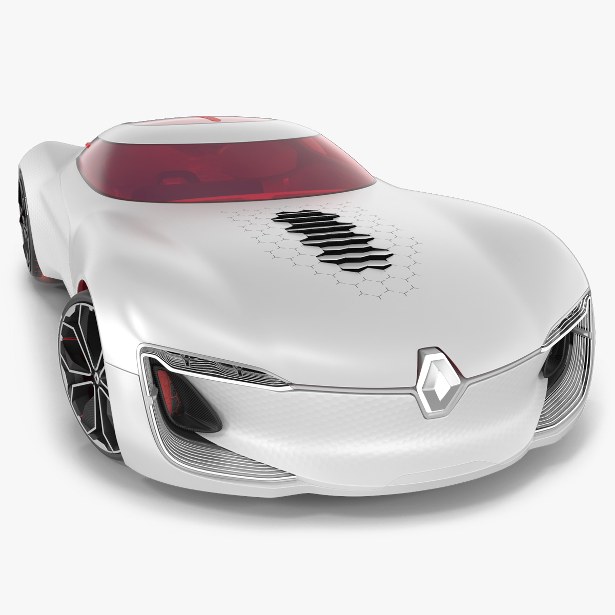 3D 2016 Renault Trezor Concept Rigged for Cinema 4D model