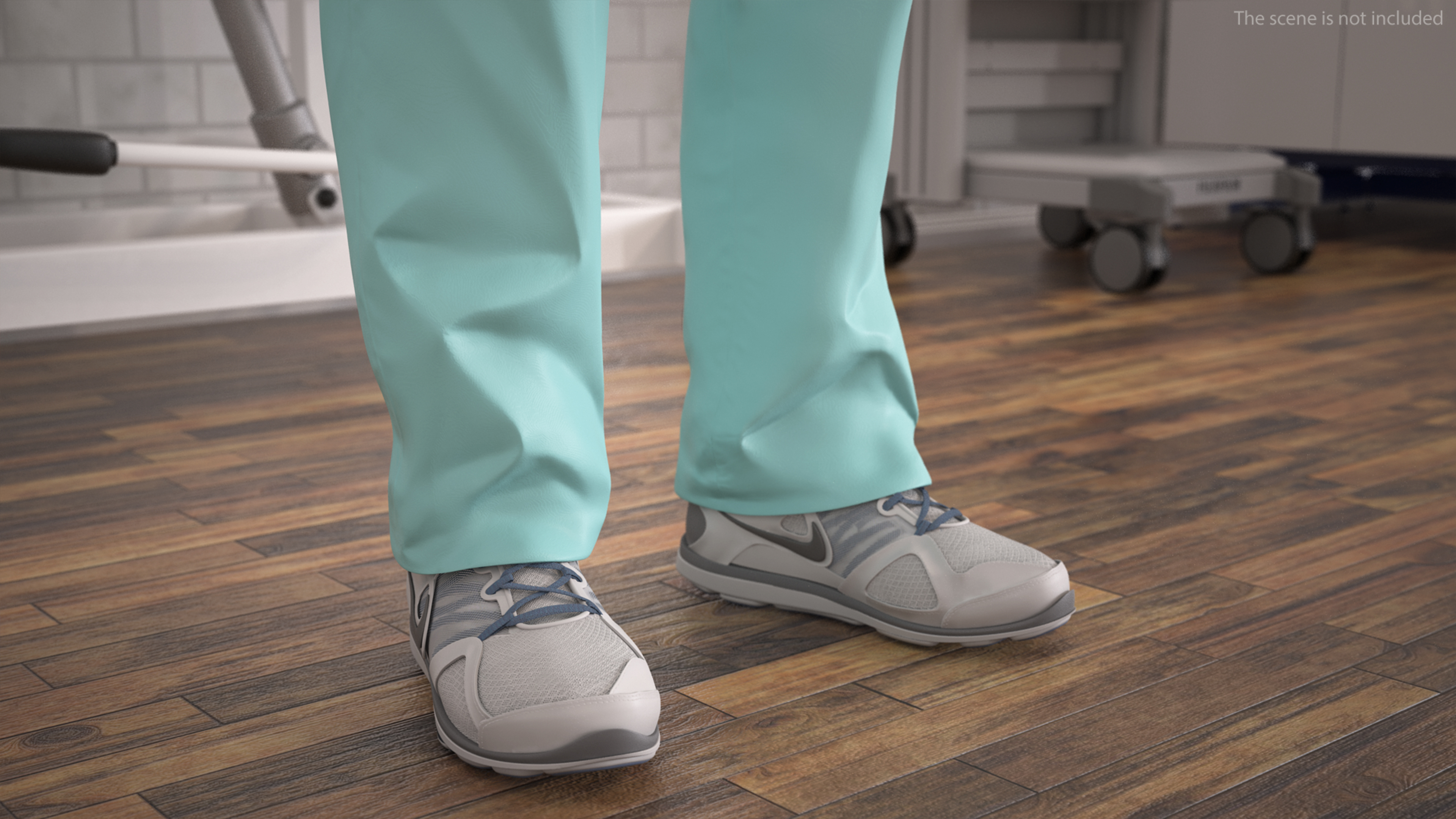 3D Attractive Female Doctor Fur model