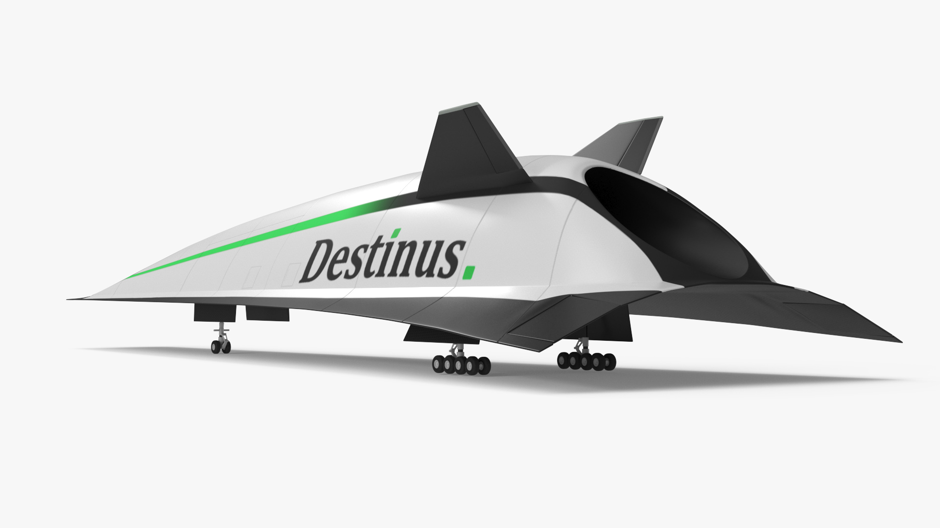 3D Destinus S Hypersonic Passenger Plane New
