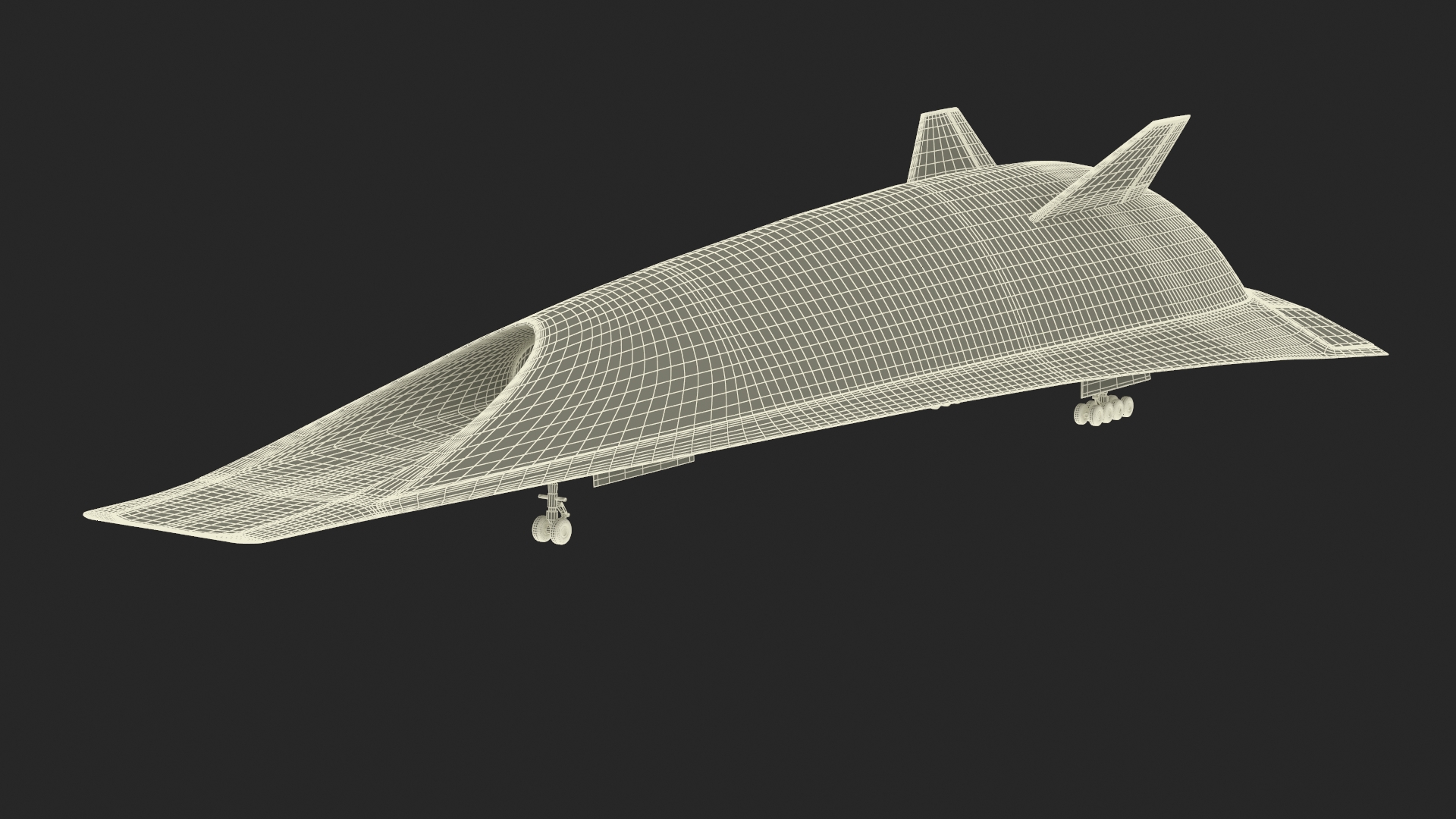 3D Destinus S Hypersonic Passenger Plane New