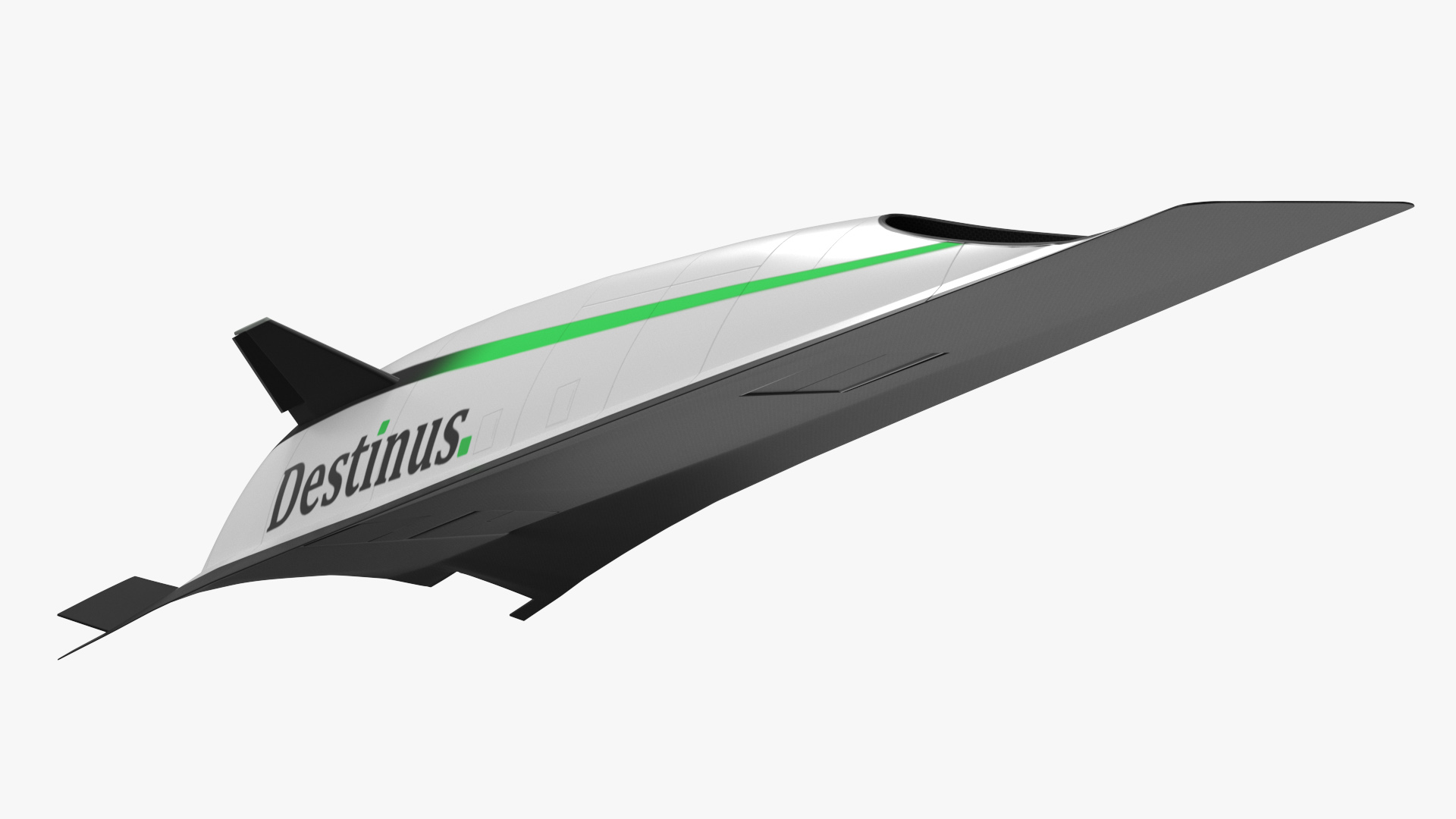 3D Destinus S Hypersonic Passenger Plane New