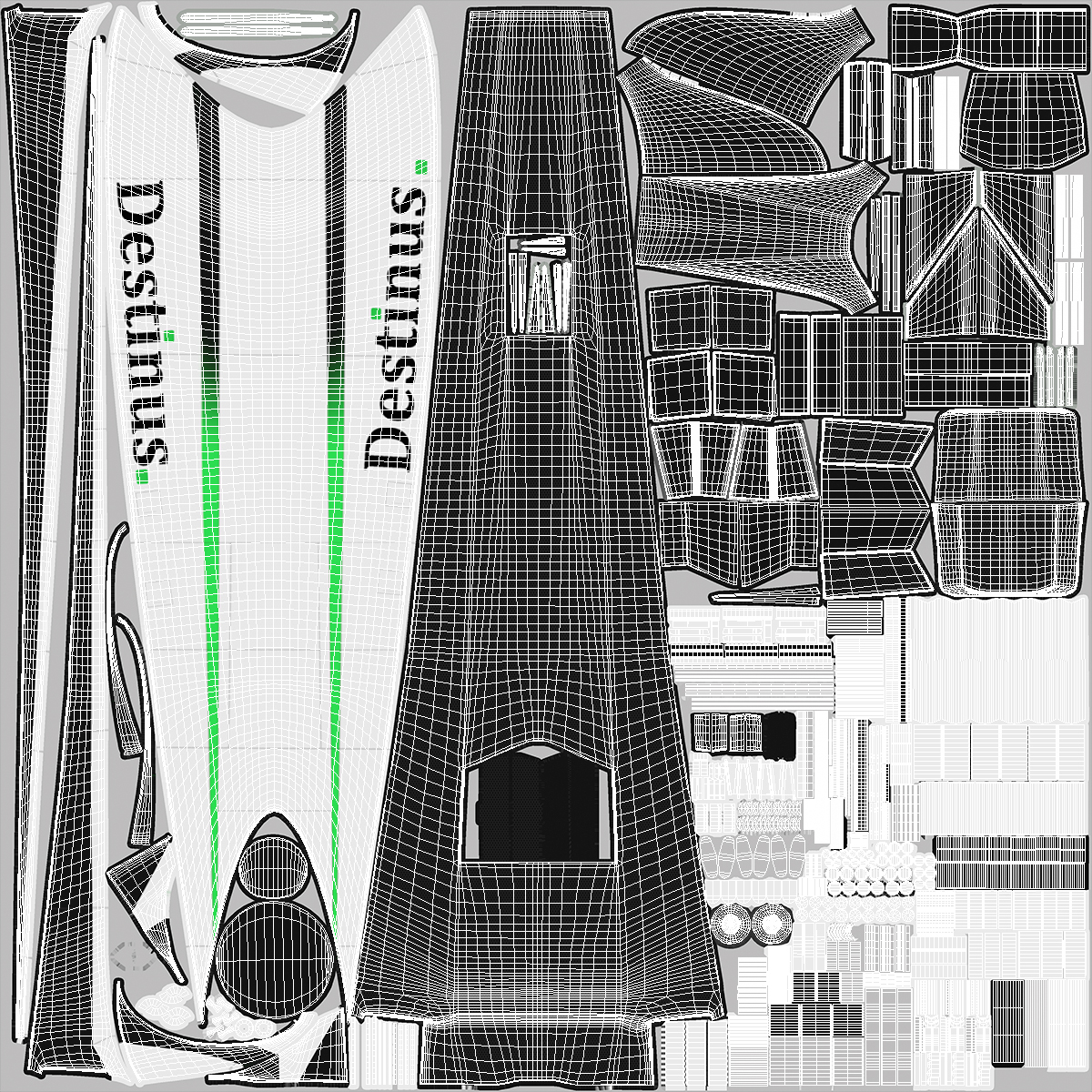 3D Destinus S Hypersonic Passenger Plane New