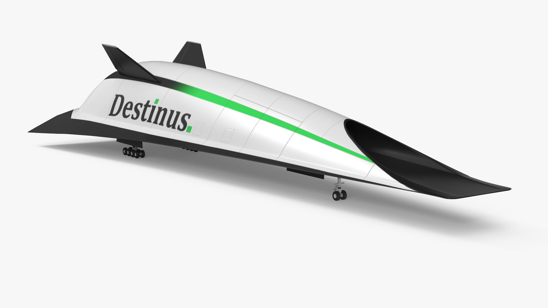 3D Destinus S Hypersonic Passenger Plane New