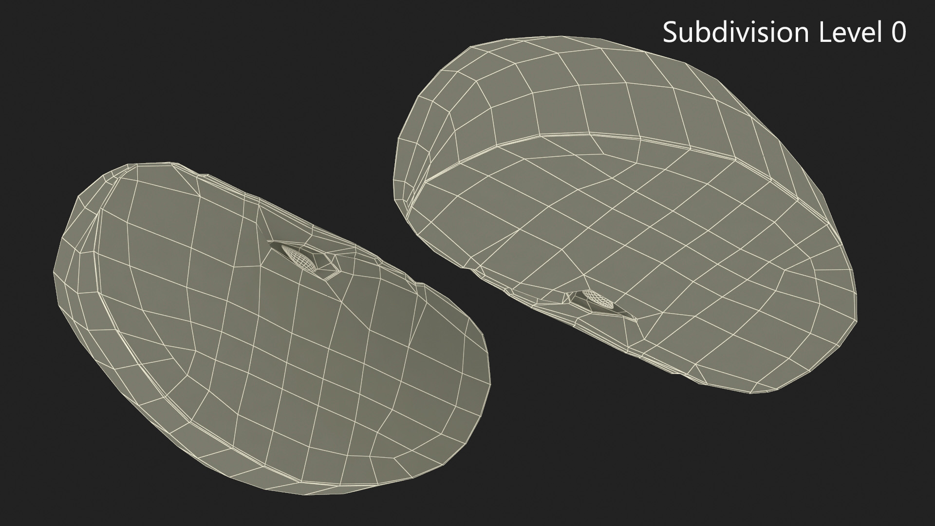 Realistic Green Apple Slice 3D