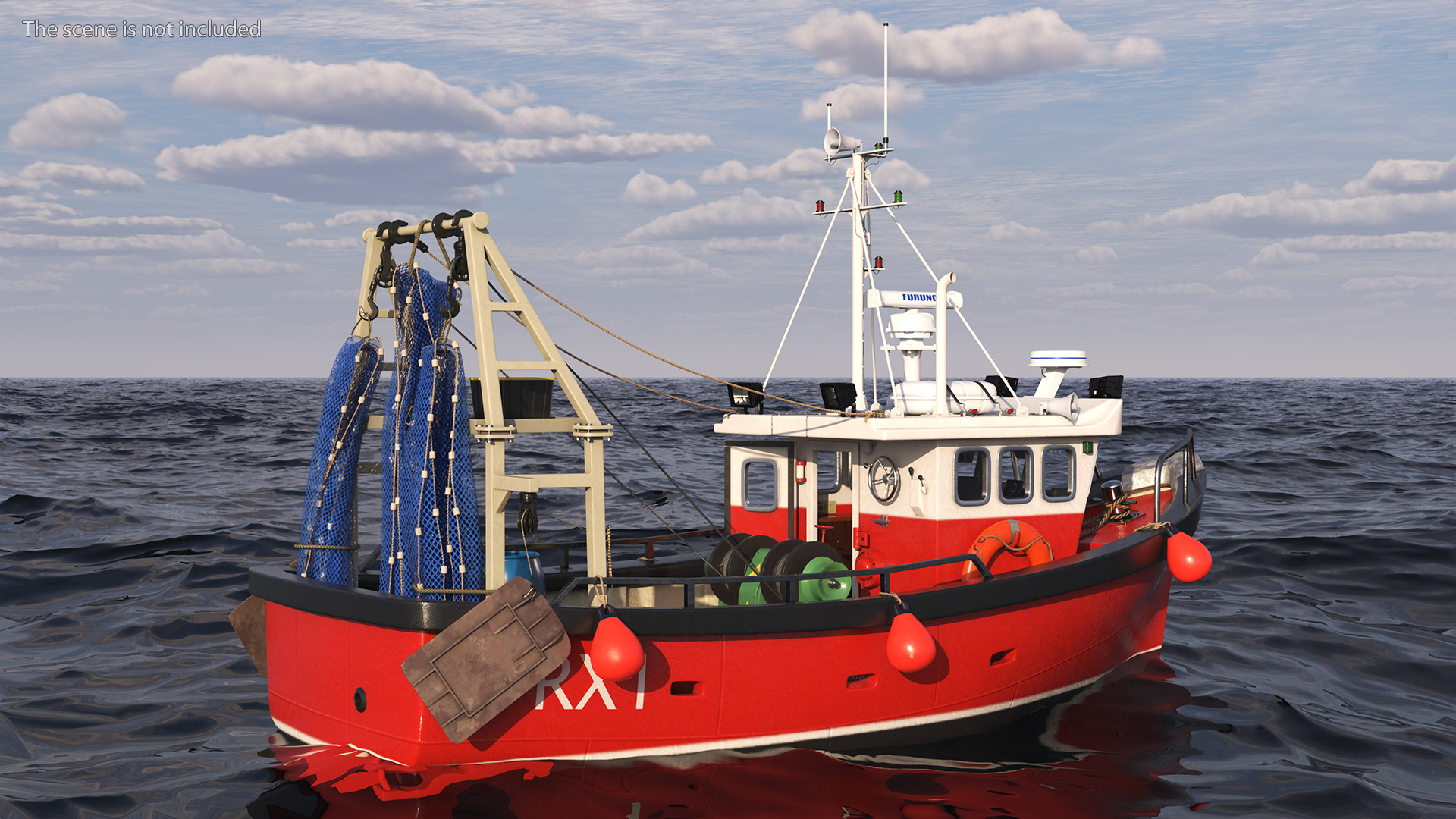 New Cygnus GM28-38 Small Fishing Vessel 3D model