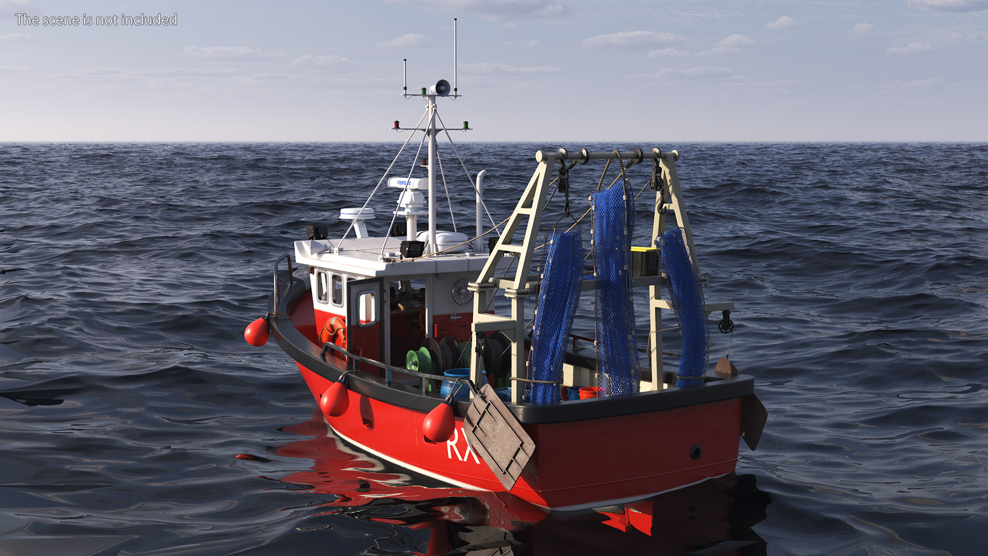 New Cygnus GM28-38 Small Fishing Vessel 3D model
