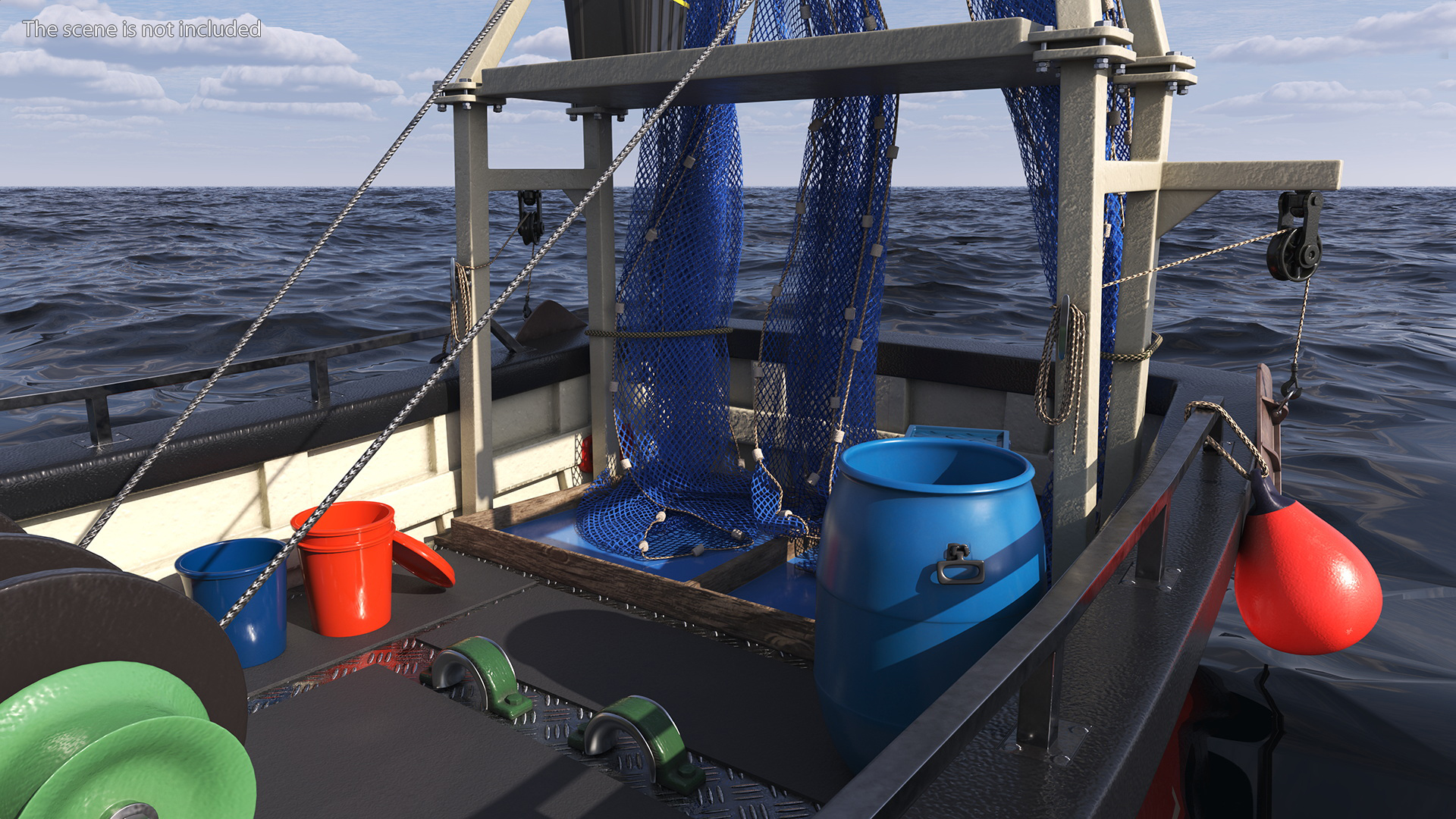 New Cygnus GM28-38 Small Fishing Vessel 3D model