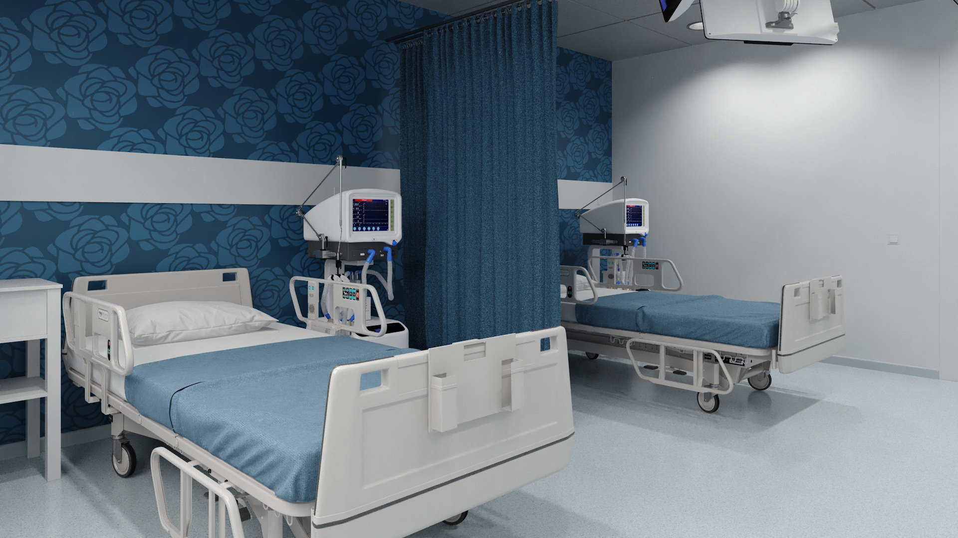 3D model Modern Hospital Ward